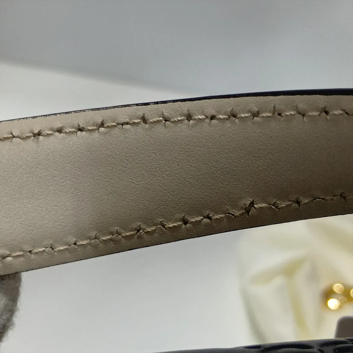 Guccissima Padlock 453188 Leather 2-Way Handbag White x Black — view 15