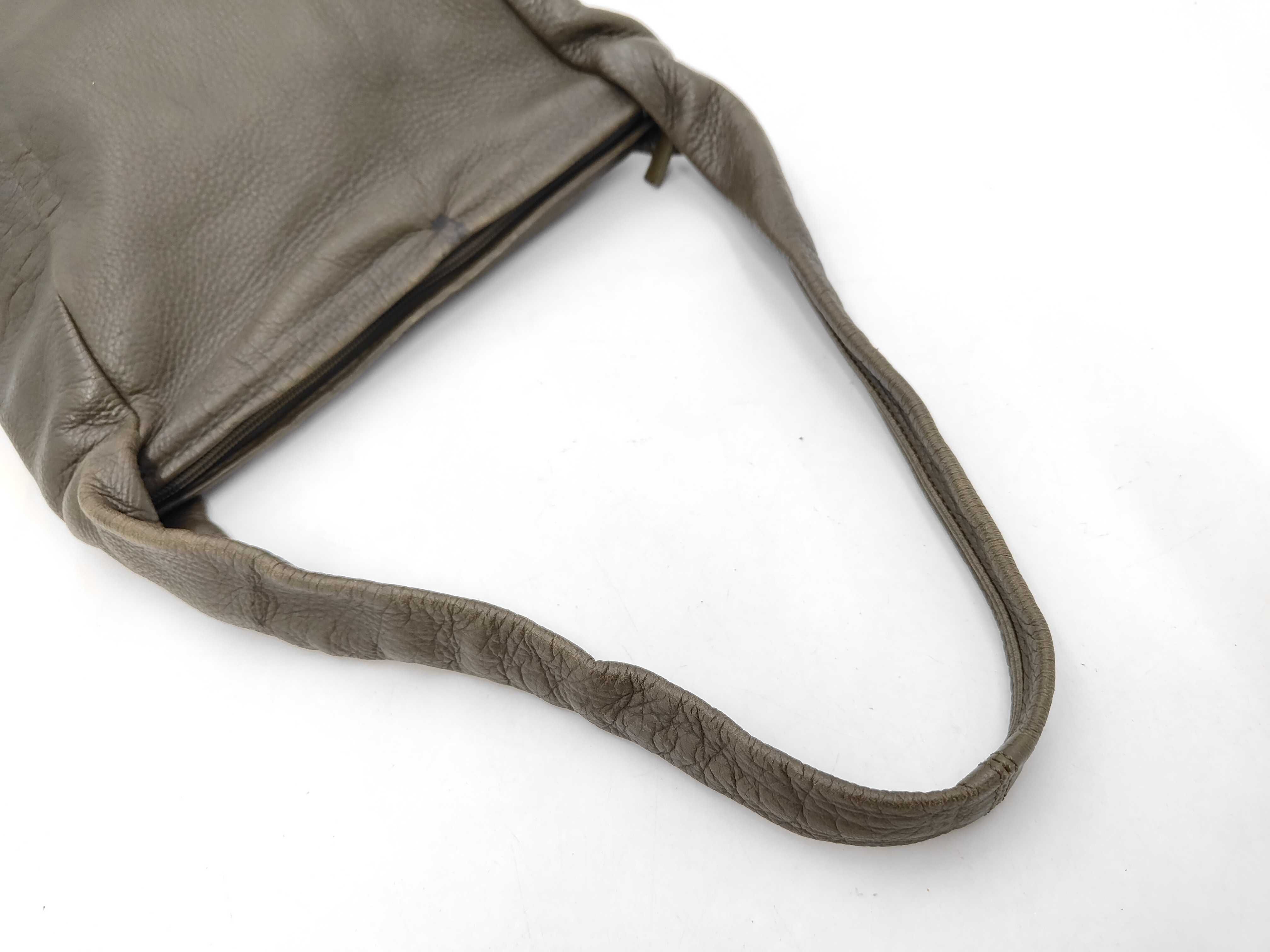 One-Shoulder Bag, Khaki Leather Handbag — view 4