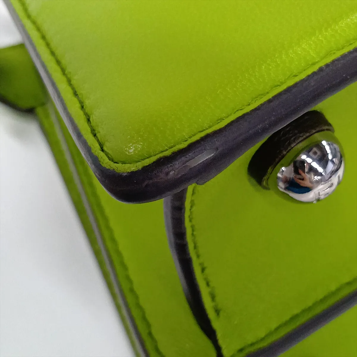 Peekaboo I.U Mini Leather 2-Way Handbag, Green 8BN335 — view 12