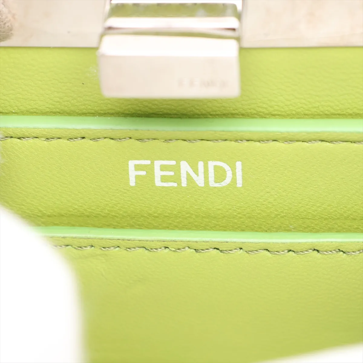 Peekaboo I.U Mini Leather 2-Way Handbag, Green 8BN335 — view 10