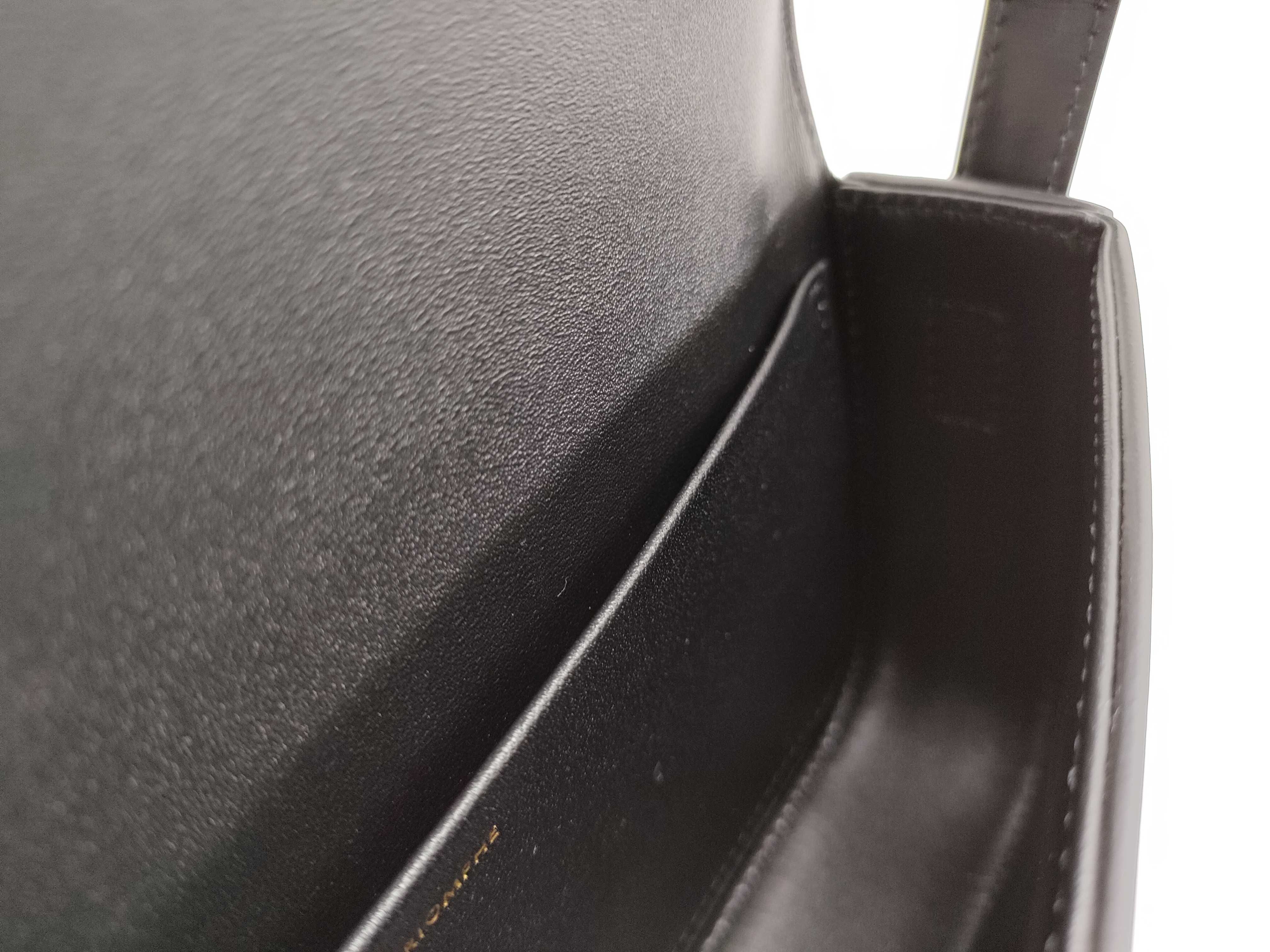 Celine Triomphe 2-Way Box Bag, Black with Gold Hardware, Shoulder Bag — view 9