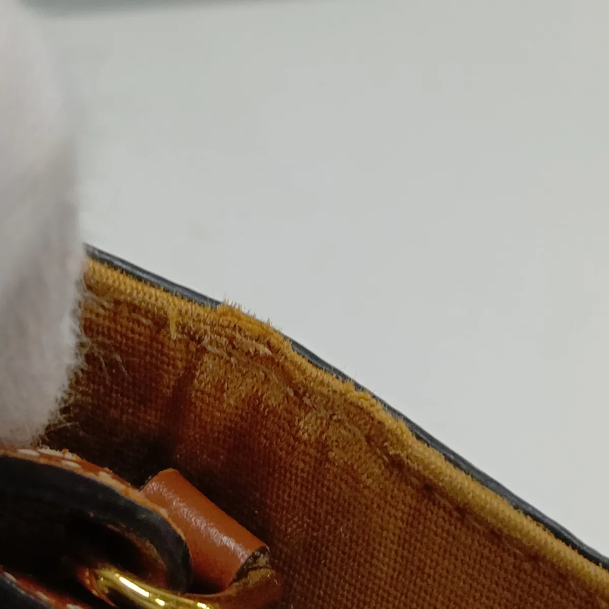 Triomphe Mini Vertical Cabas PVC x Leather 2-Way Handbag Brown — view 14