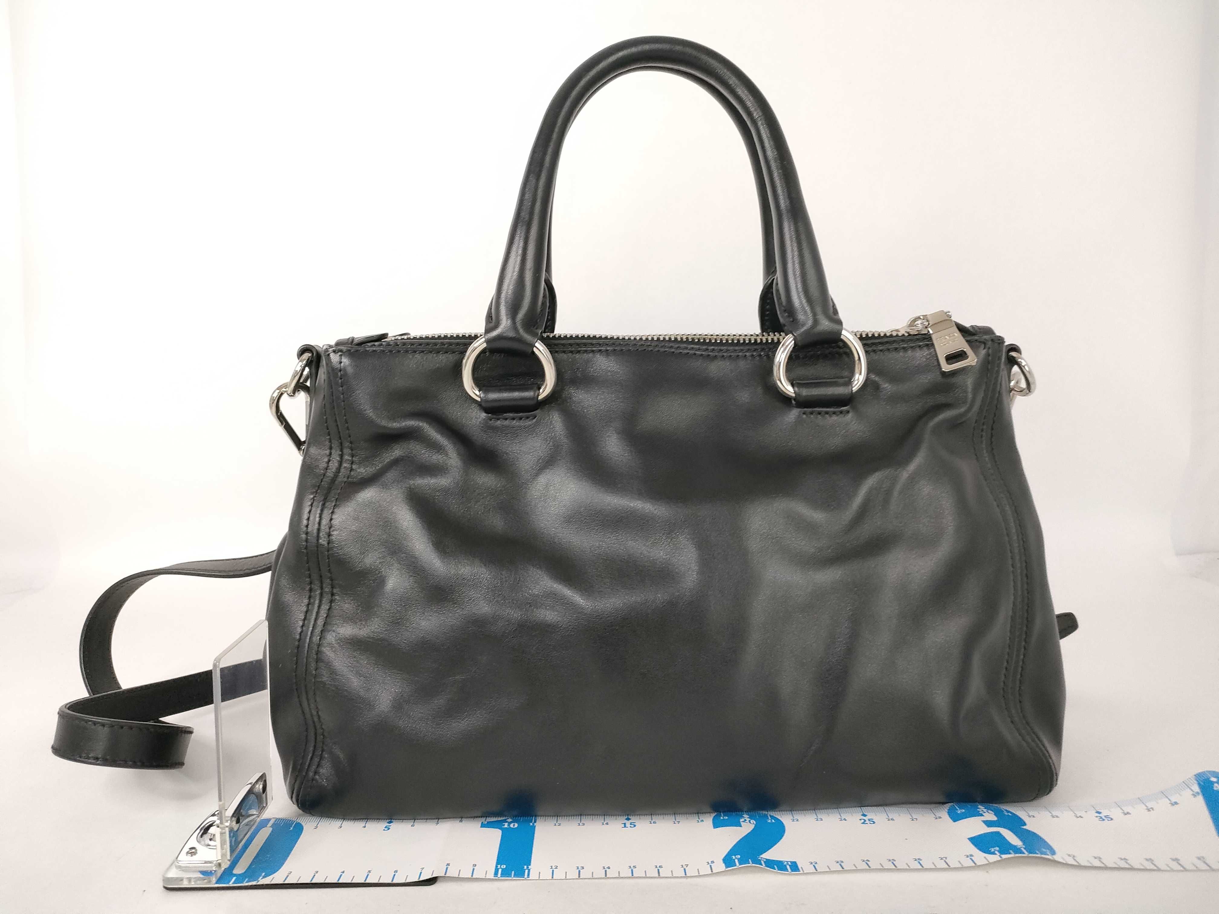 shoulder bag Nero leather black handbag — view 2