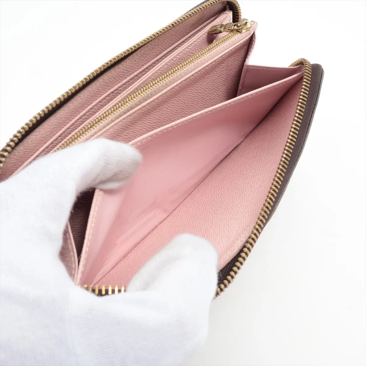 Monogram Zippy Wallet M41894 Rose Ballerine Round Zip Wallet (RFID detected) — view 9