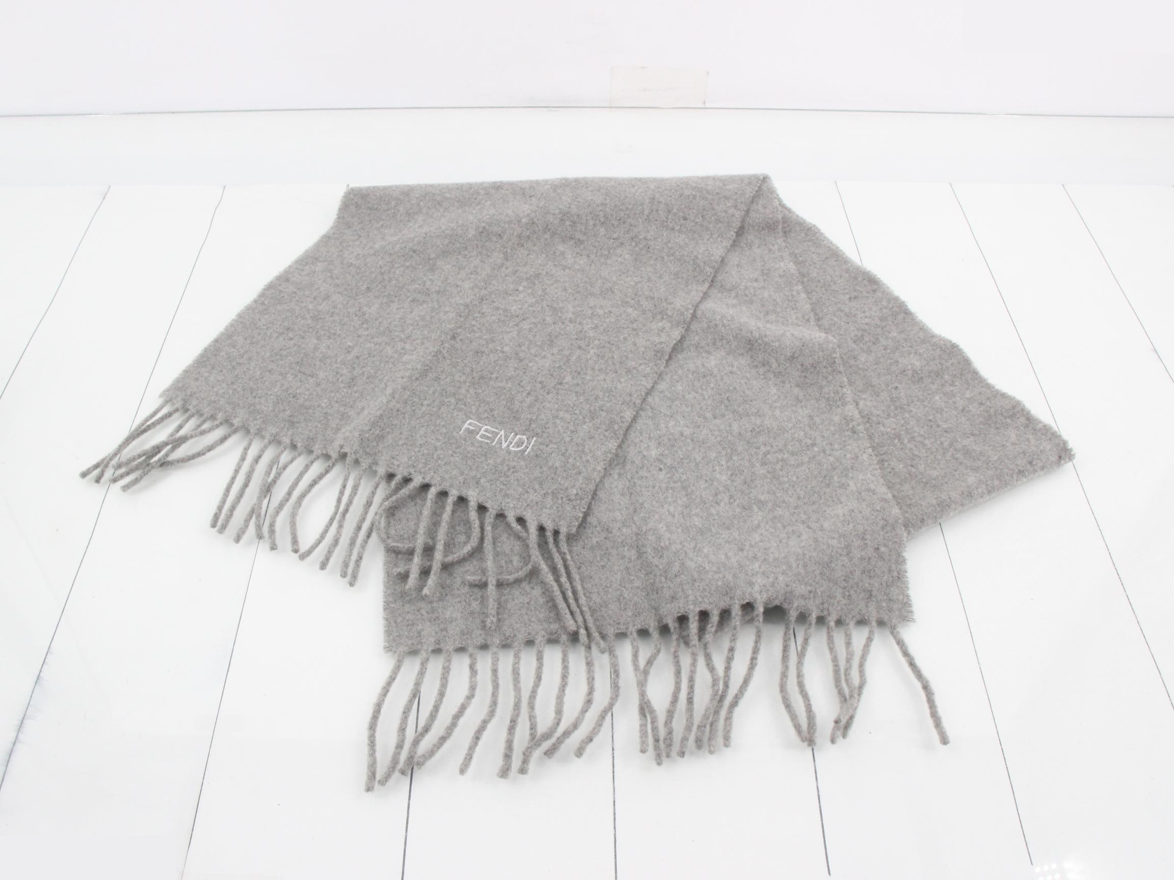 logo scarf with tags — view 2