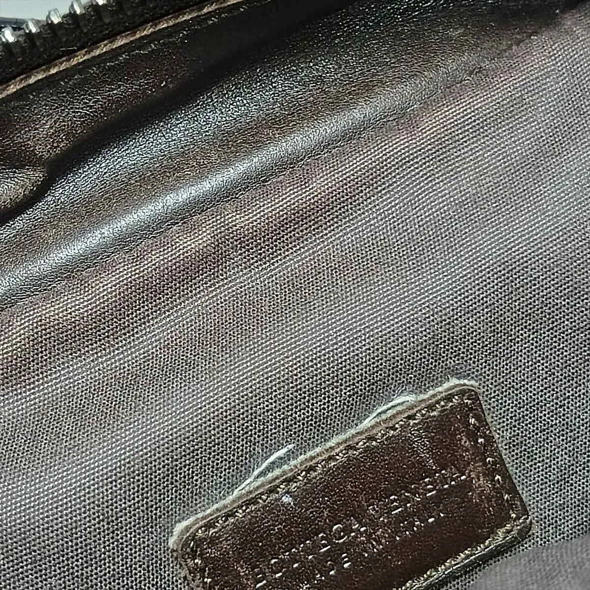 Intrecciato Leather Shoulder Bag, Brown — view 15