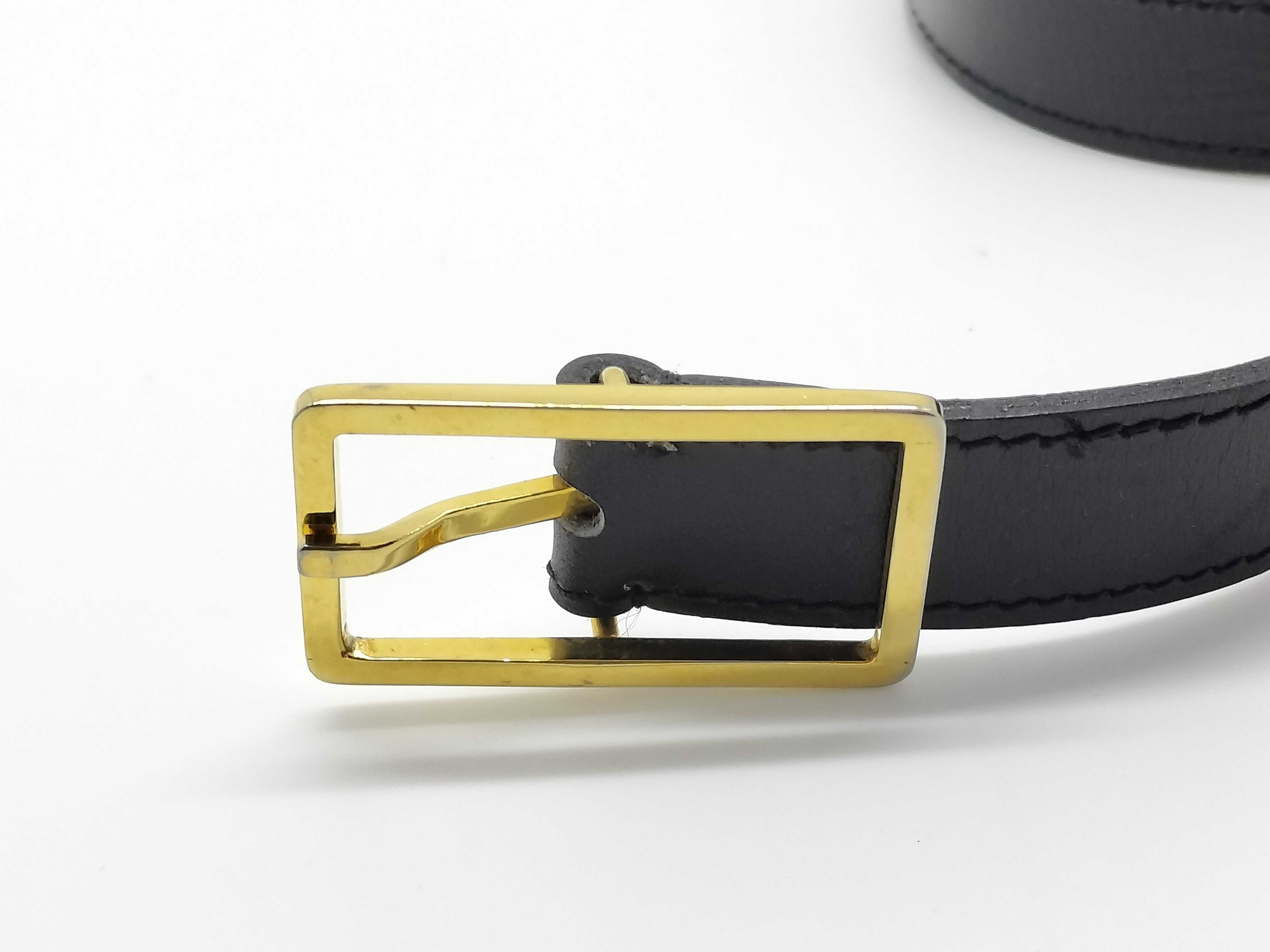 Double Coco Mark Leather Belt — view 2