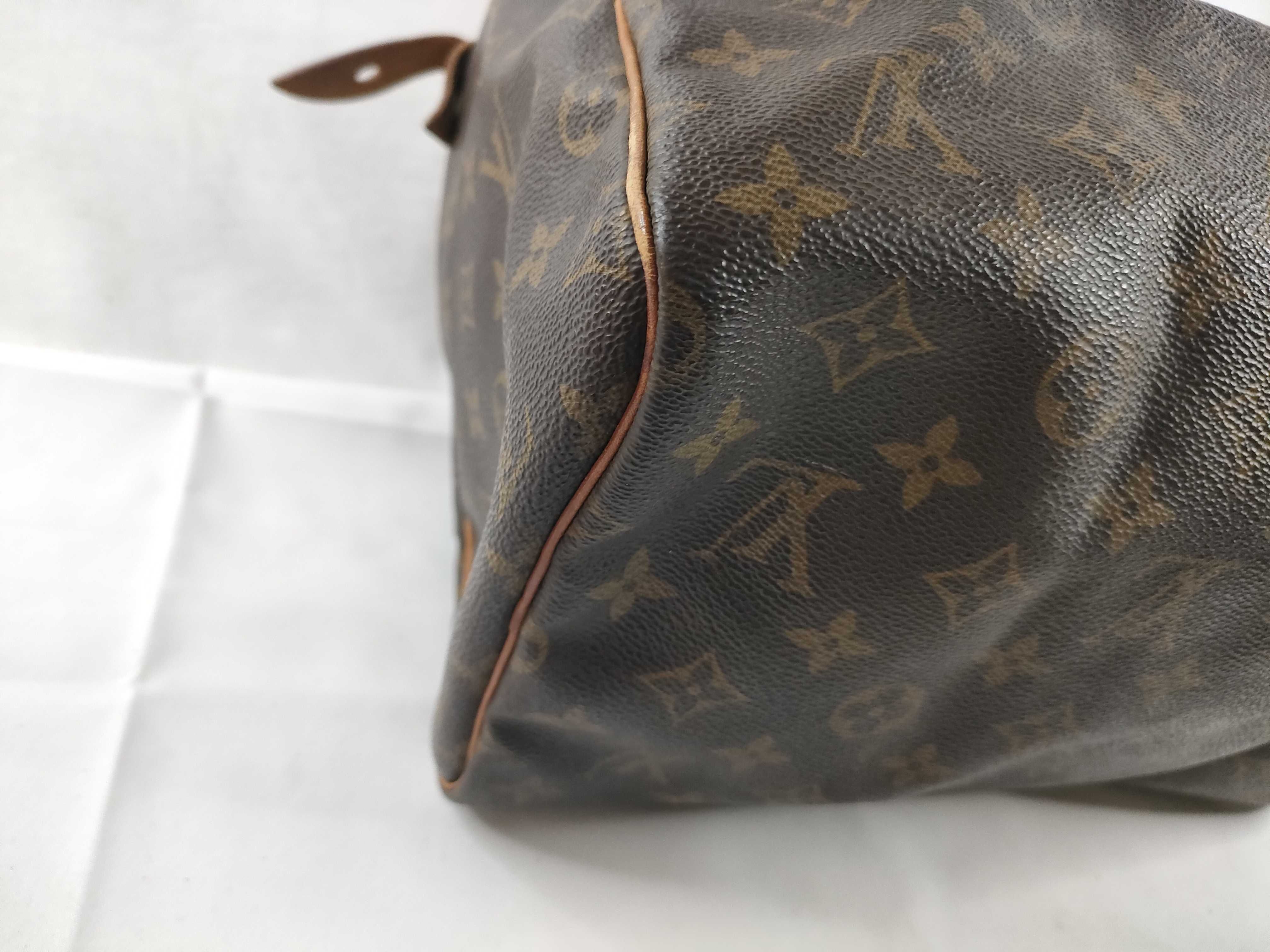 Monogram M41526 Speedy 30 Monogram SD0996 Made in USA B Cracks and tears Handbag — view 3