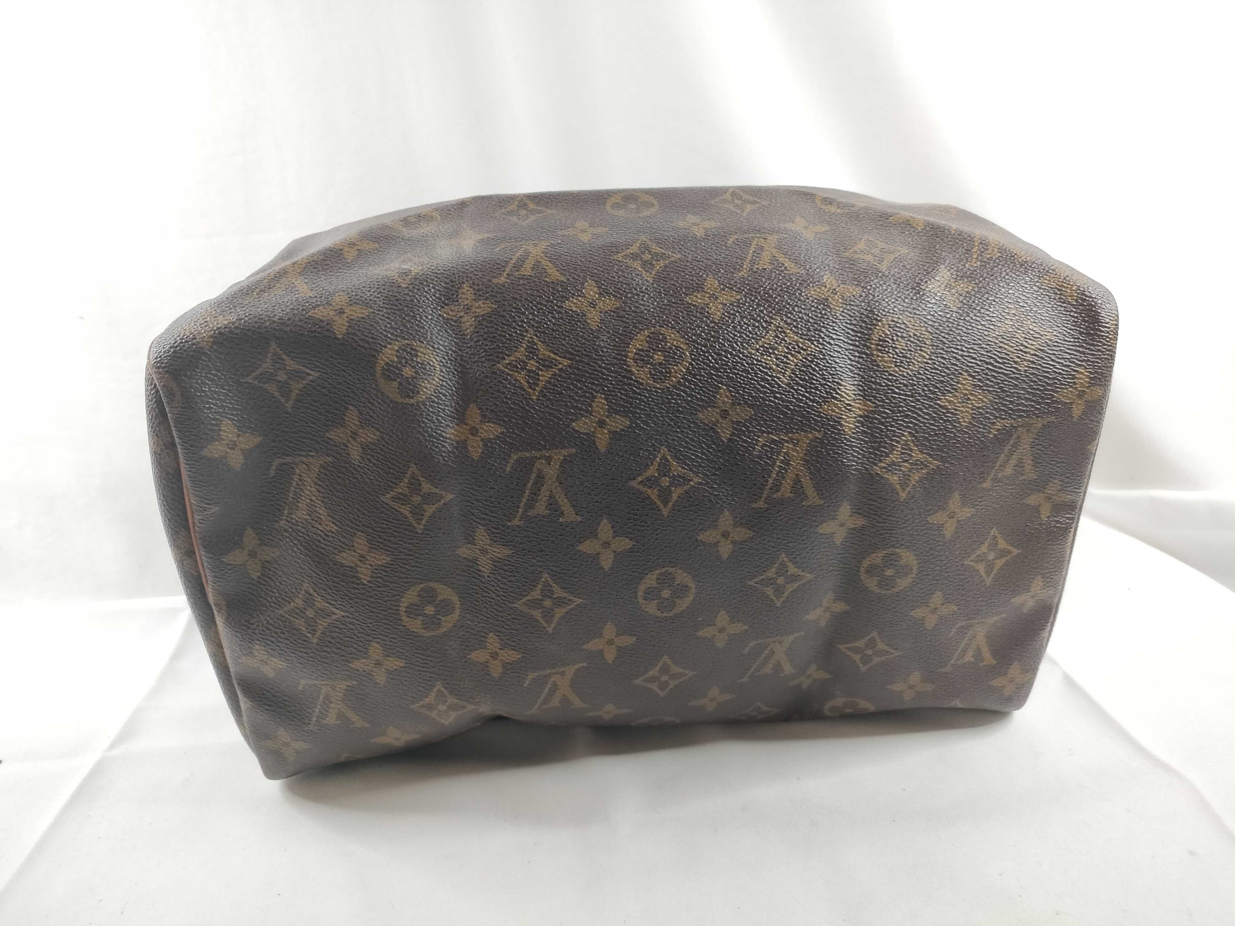Monogram M41526 Speedy 30 Monogram SD0996 Made in USA B Cracks and tears Handbag — view 4