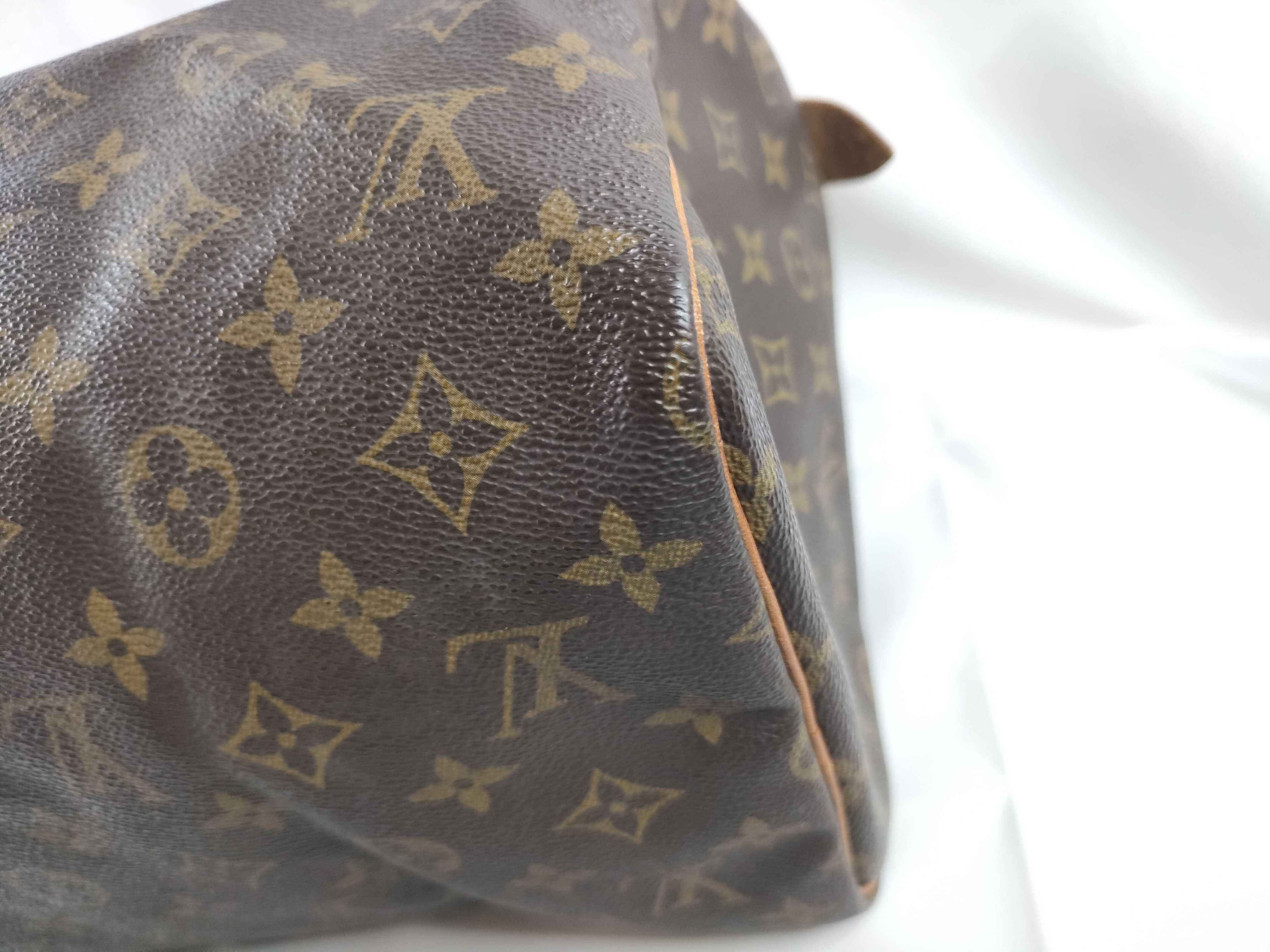 Monogram M41526 Speedy 30 Monogram SD0996 Made in USA B Cracks and tears Handbag — view 5