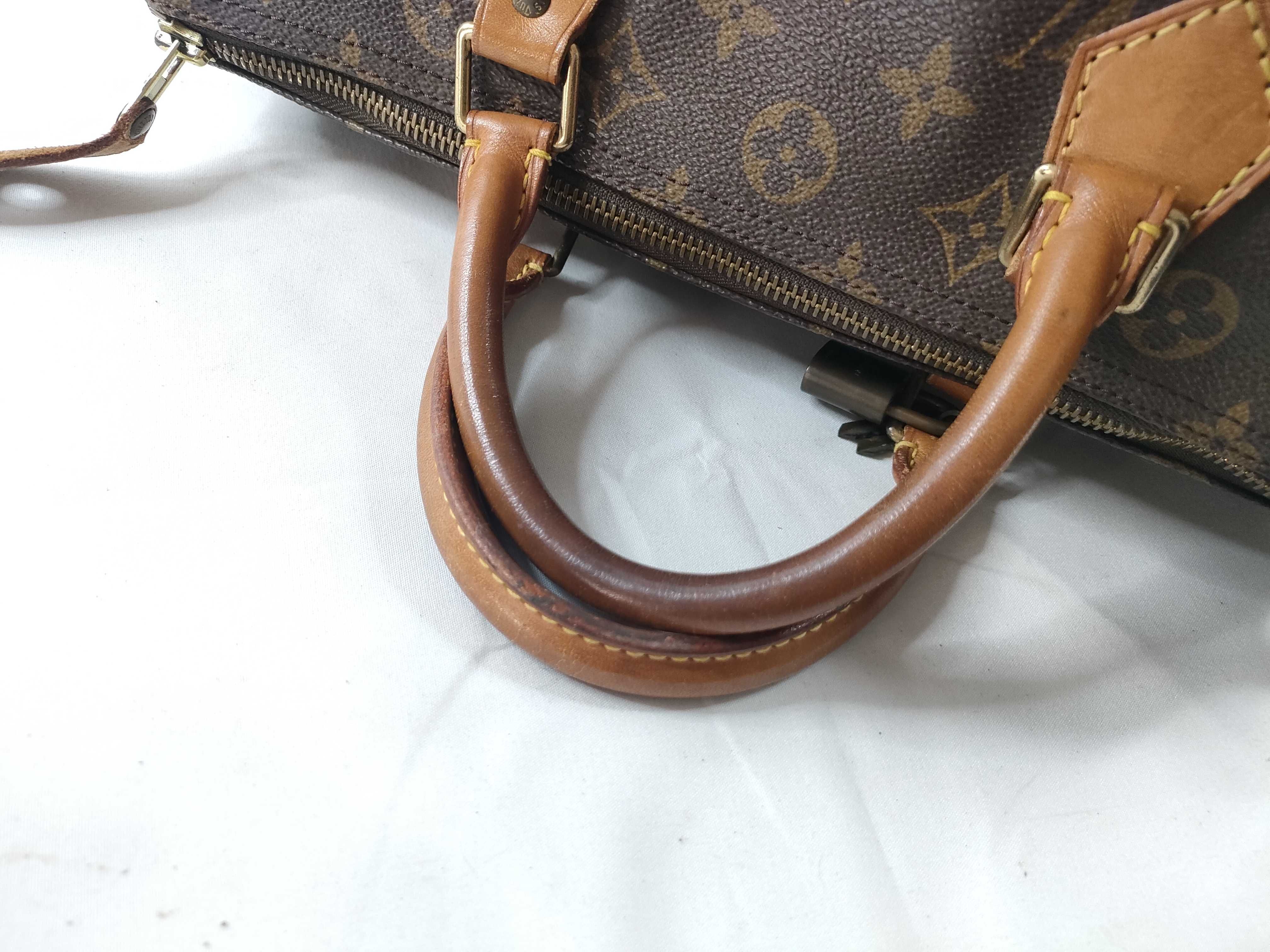 Monogram M41526 Speedy 30 Monogram SD0996 Made in USA B Cracks and tears Handbag — view 6