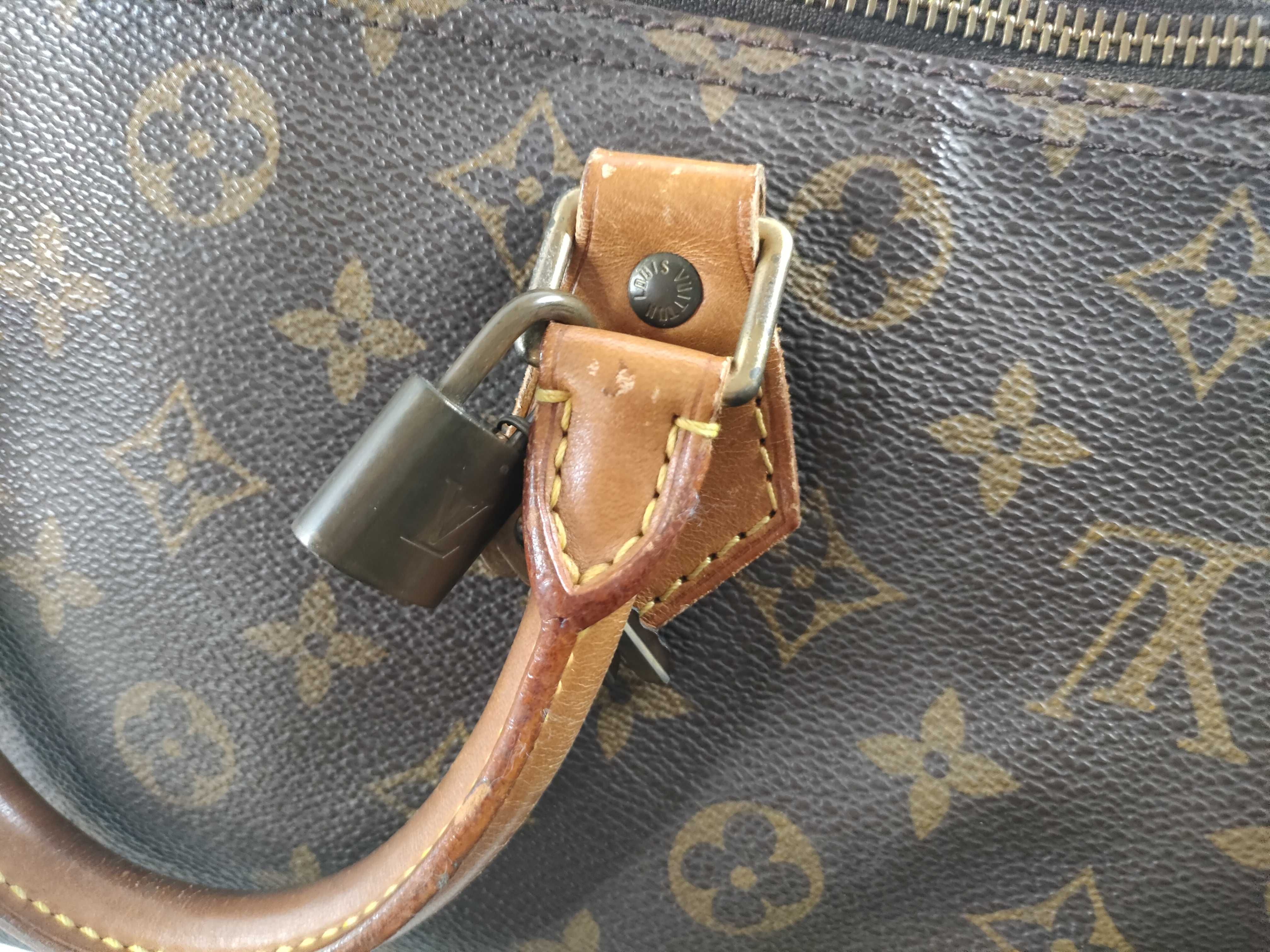 Monogram M41526 Speedy 30 Monogram SD0996 Made in USA B Cracks and tears Handbag — view 8