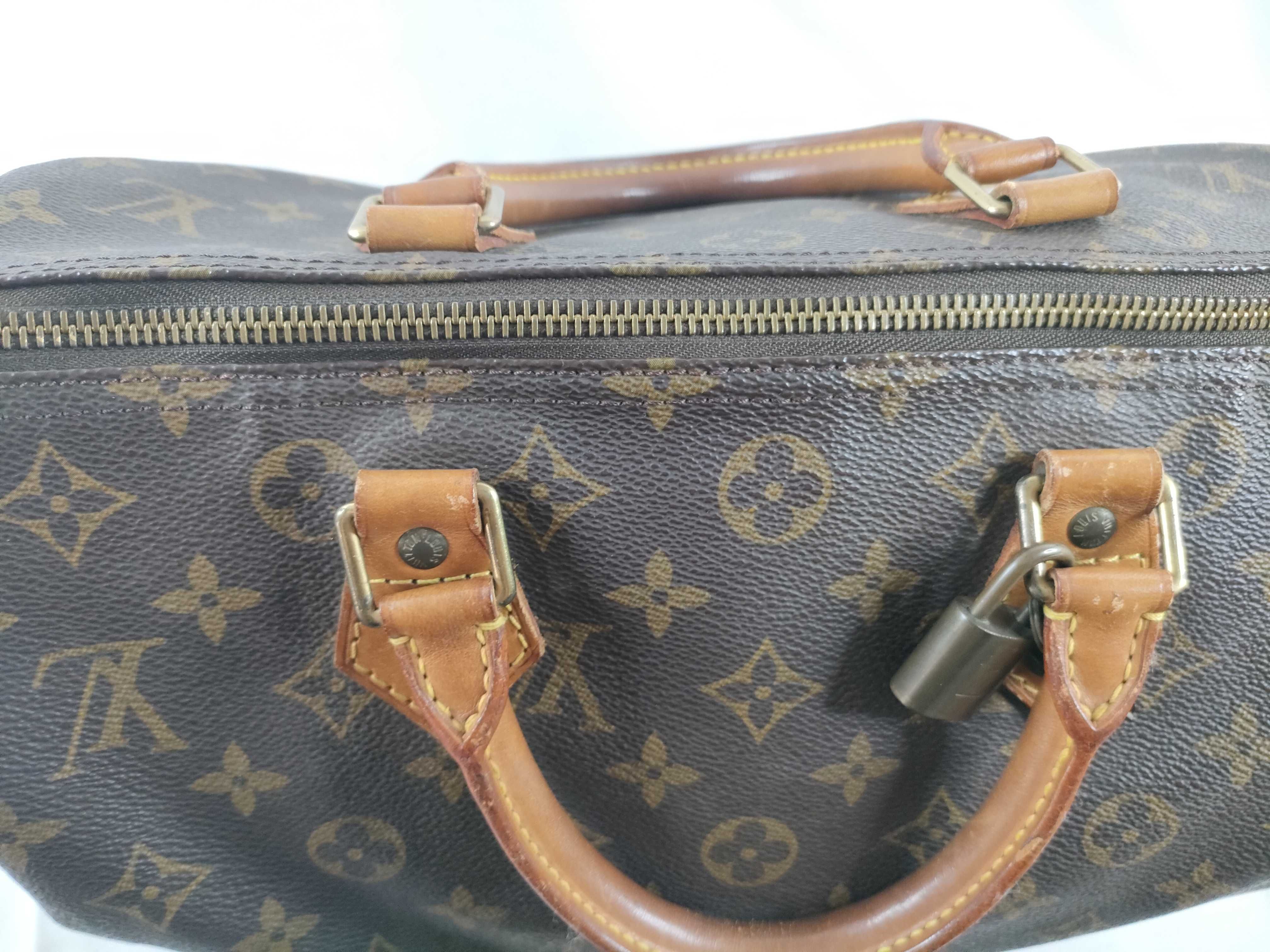Monogram M41526 Speedy 30 Monogram SD0996 Made in USA B Cracks and tears Handbag — view 10