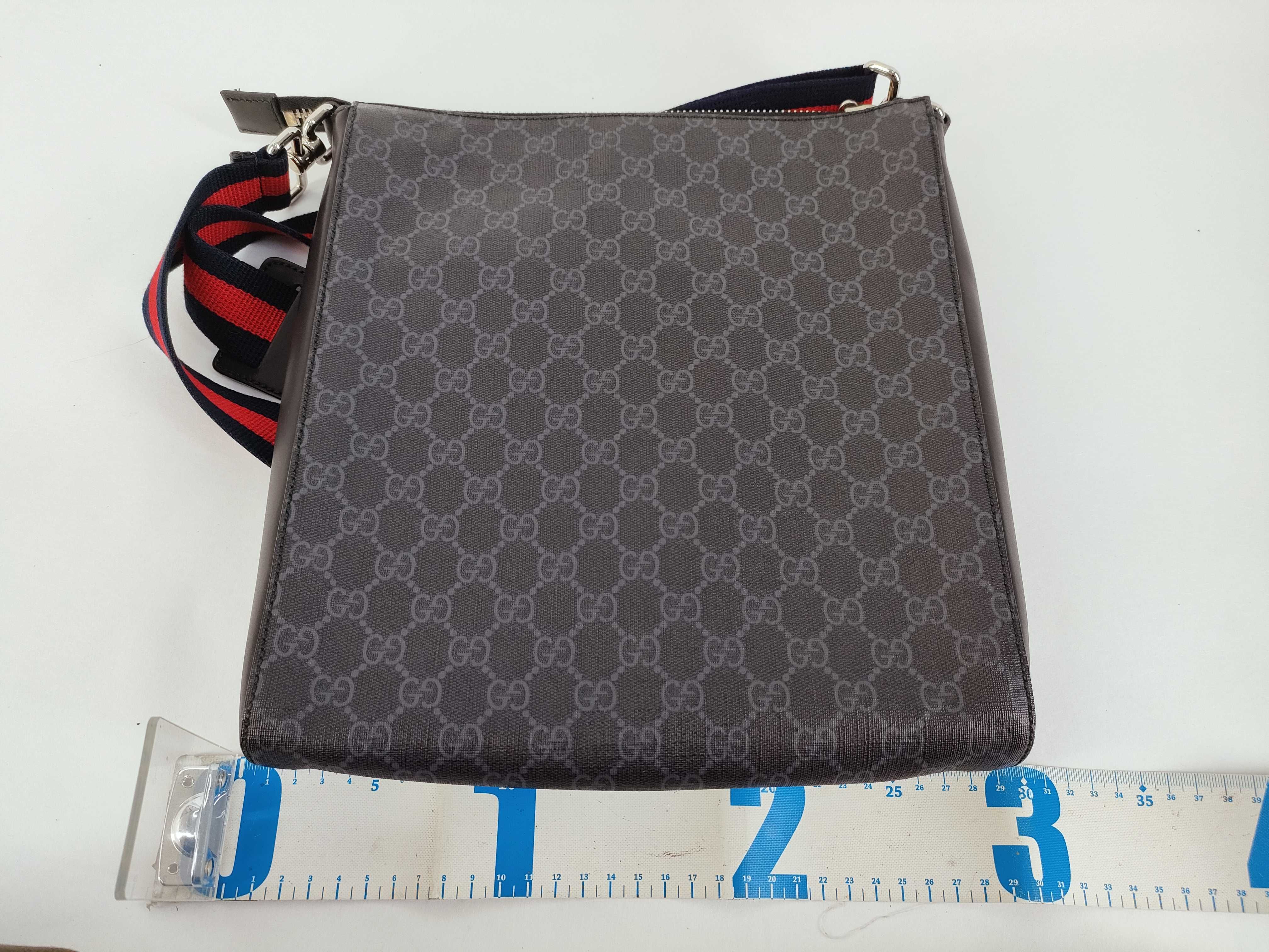 GG Canvas Gucci GG Supreme Shoulder Bag 474137 Black Shoulder Bag — view 2