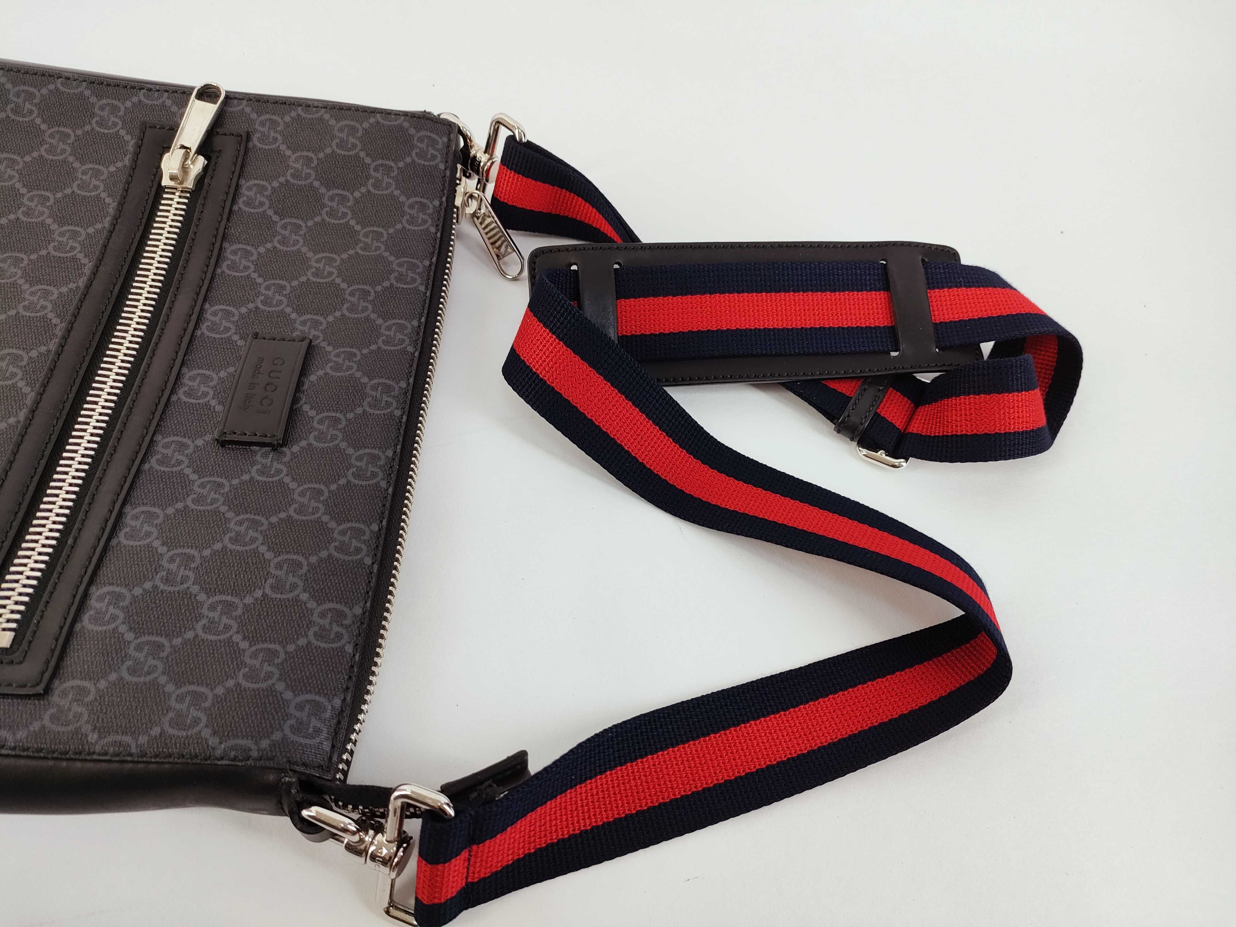 GG Canvas Gucci GG Supreme Shoulder Bag 474137 Black Shoulder Bag — view 3