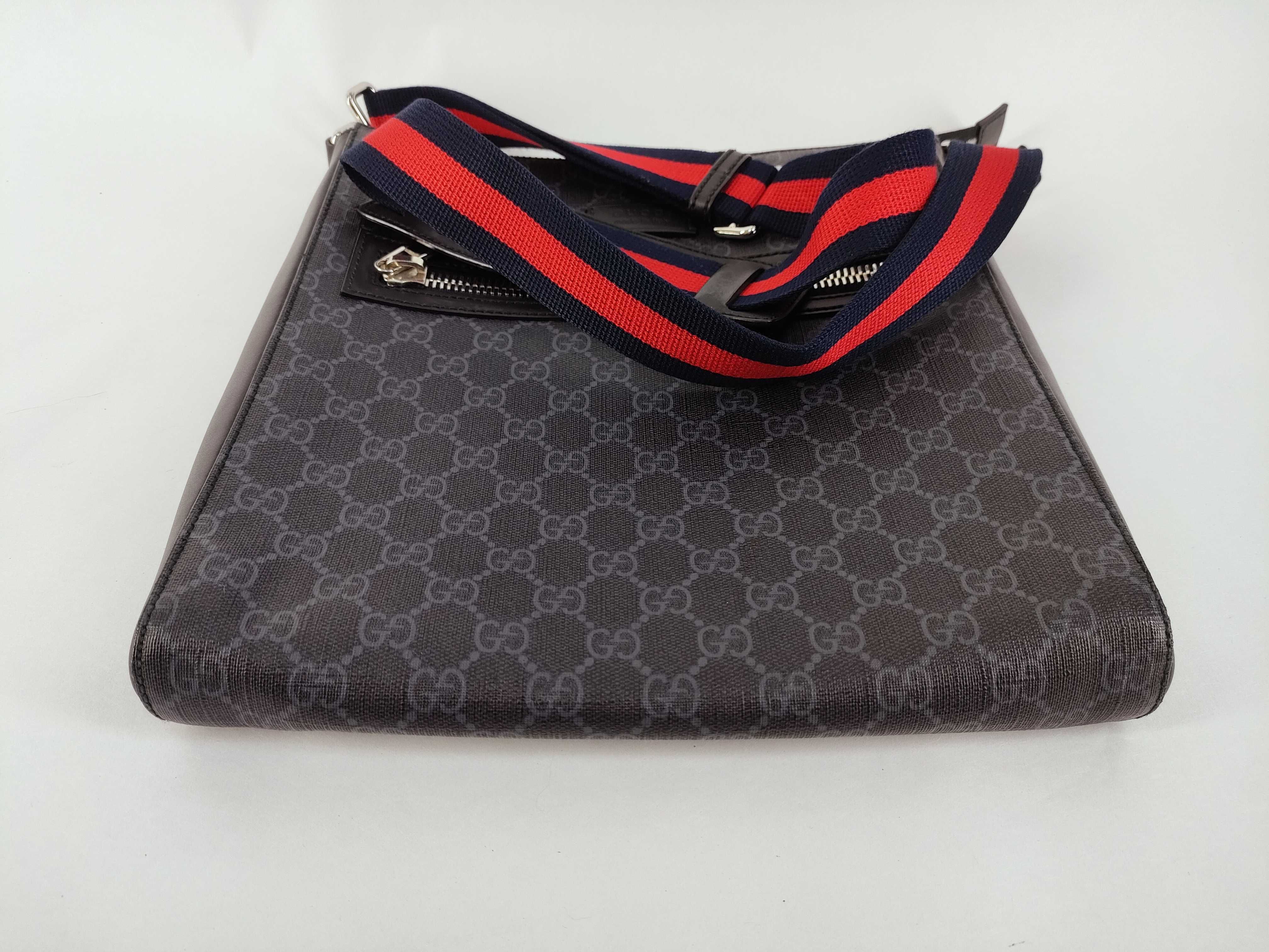 GG Canvas Gucci GG Supreme Shoulder Bag 474137 Black Shoulder Bag — view 6