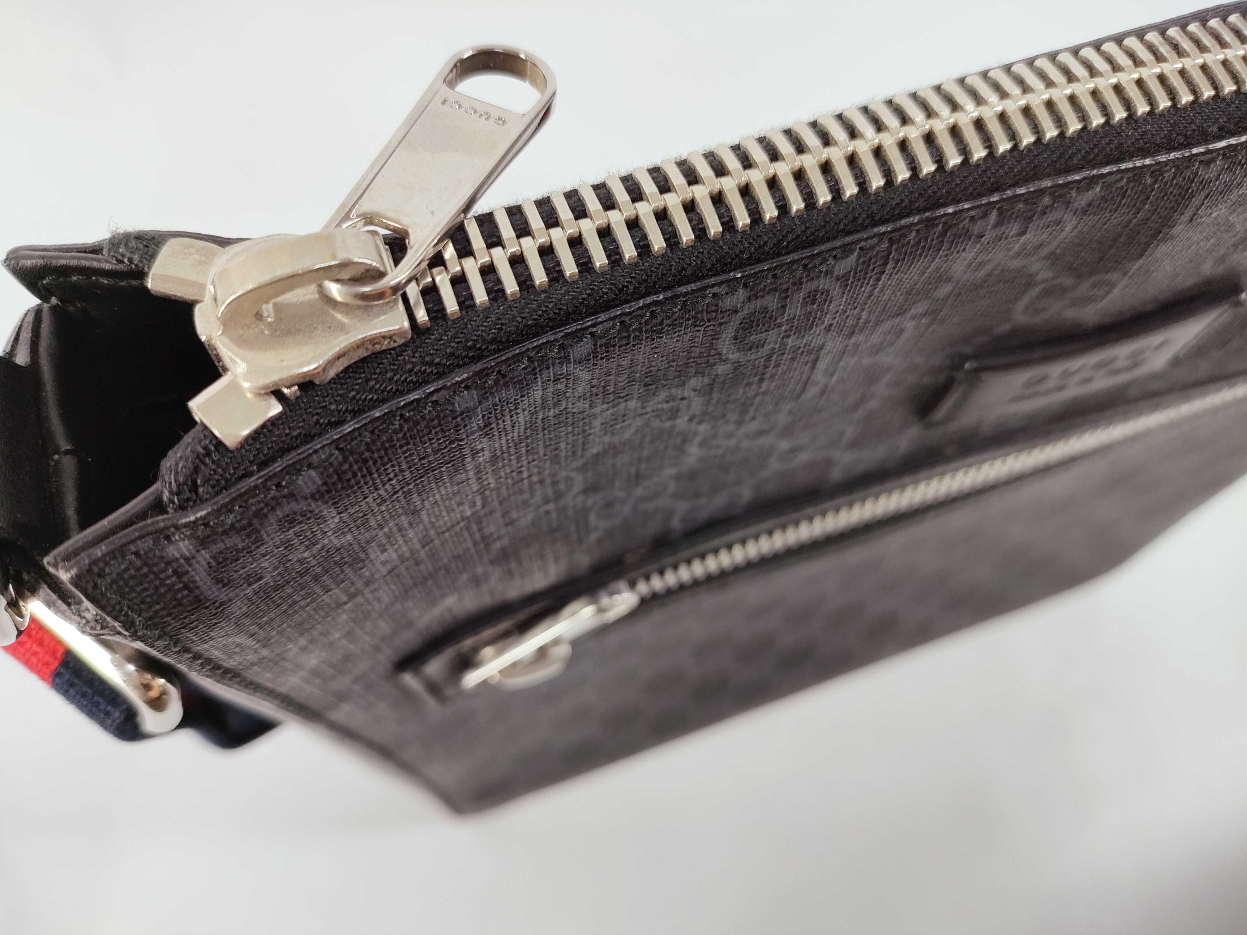 GG Canvas Gucci GG Supreme Shoulder Bag 474137 Black Shoulder Bag — view 8