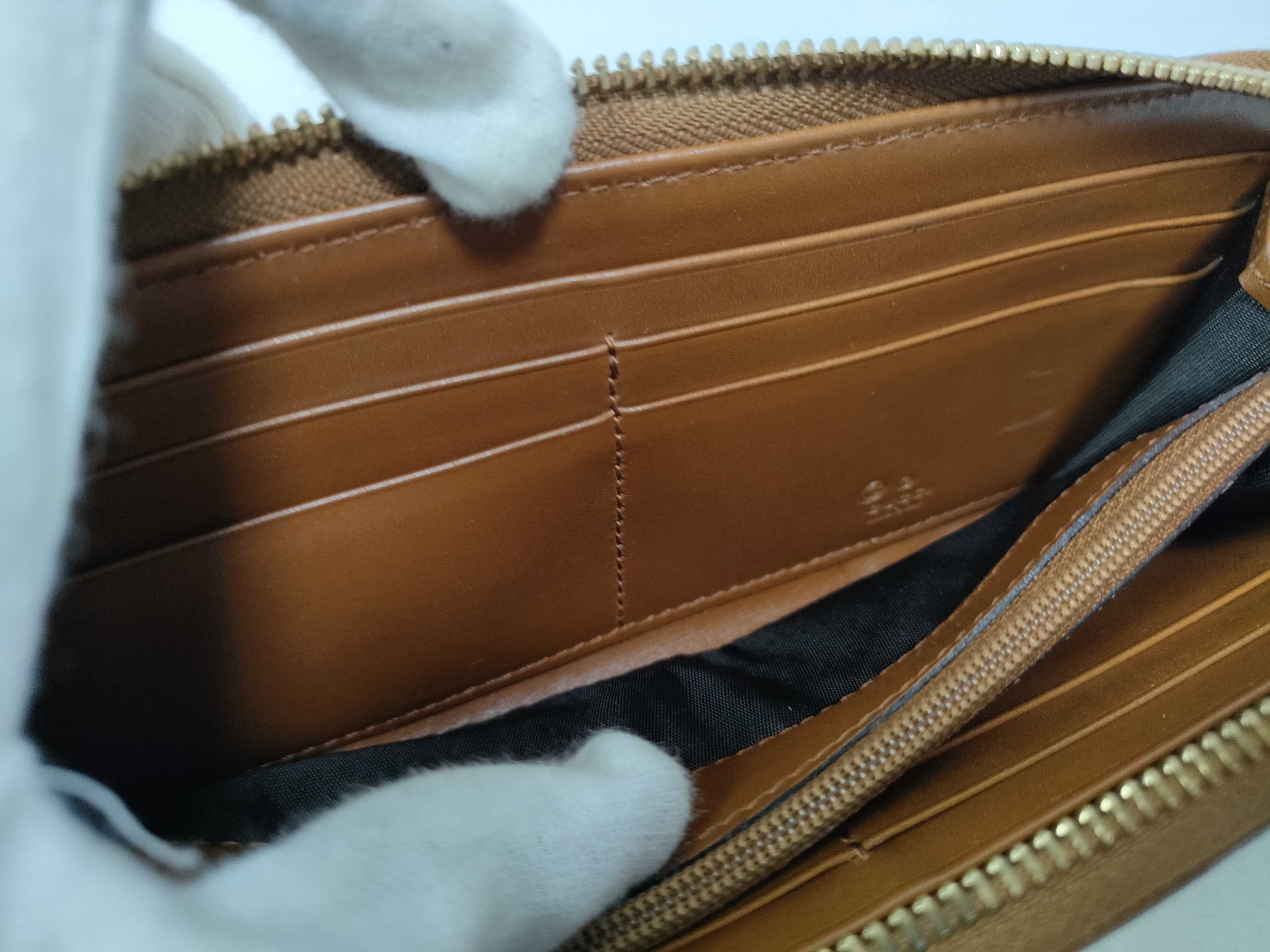 GG Supreme Round Zipper Long Wallet — view 12