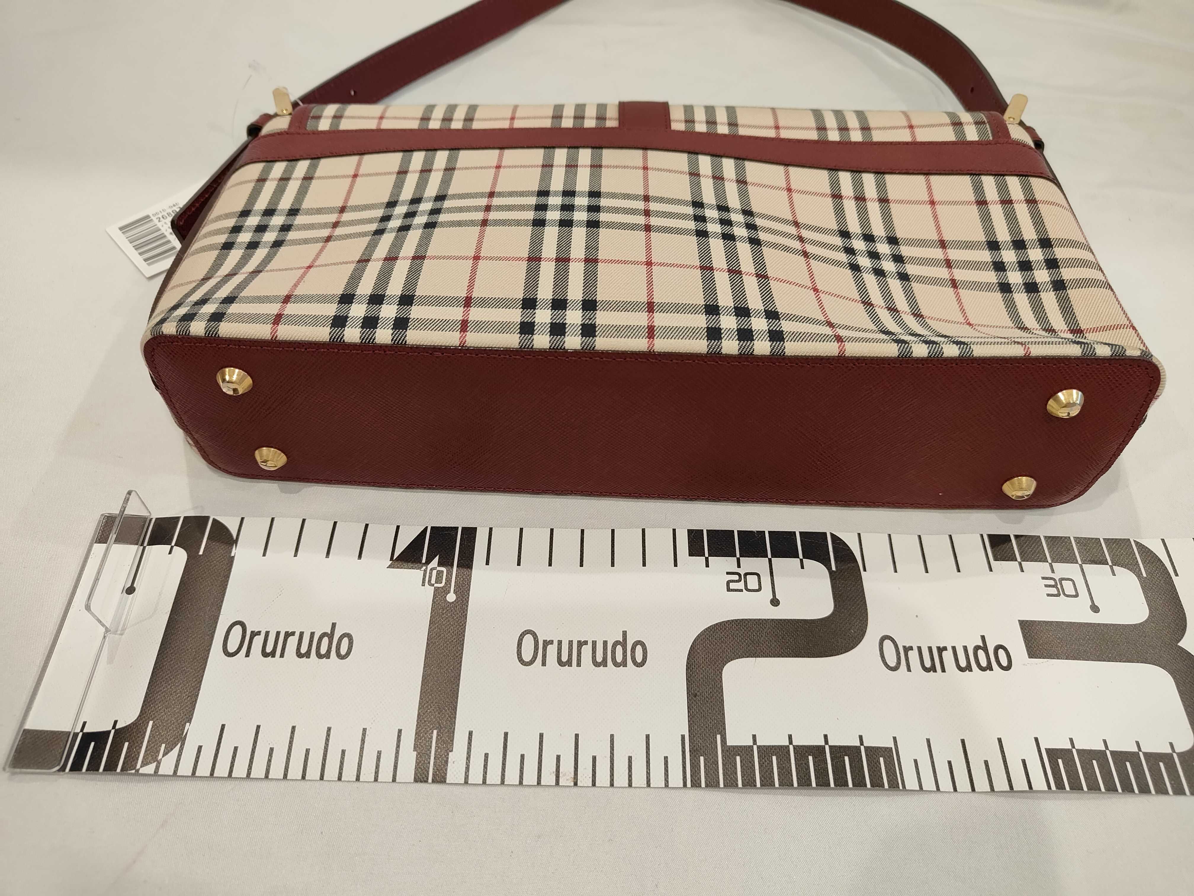 Nova Check Leather Tote Shoulder Bag — view 2