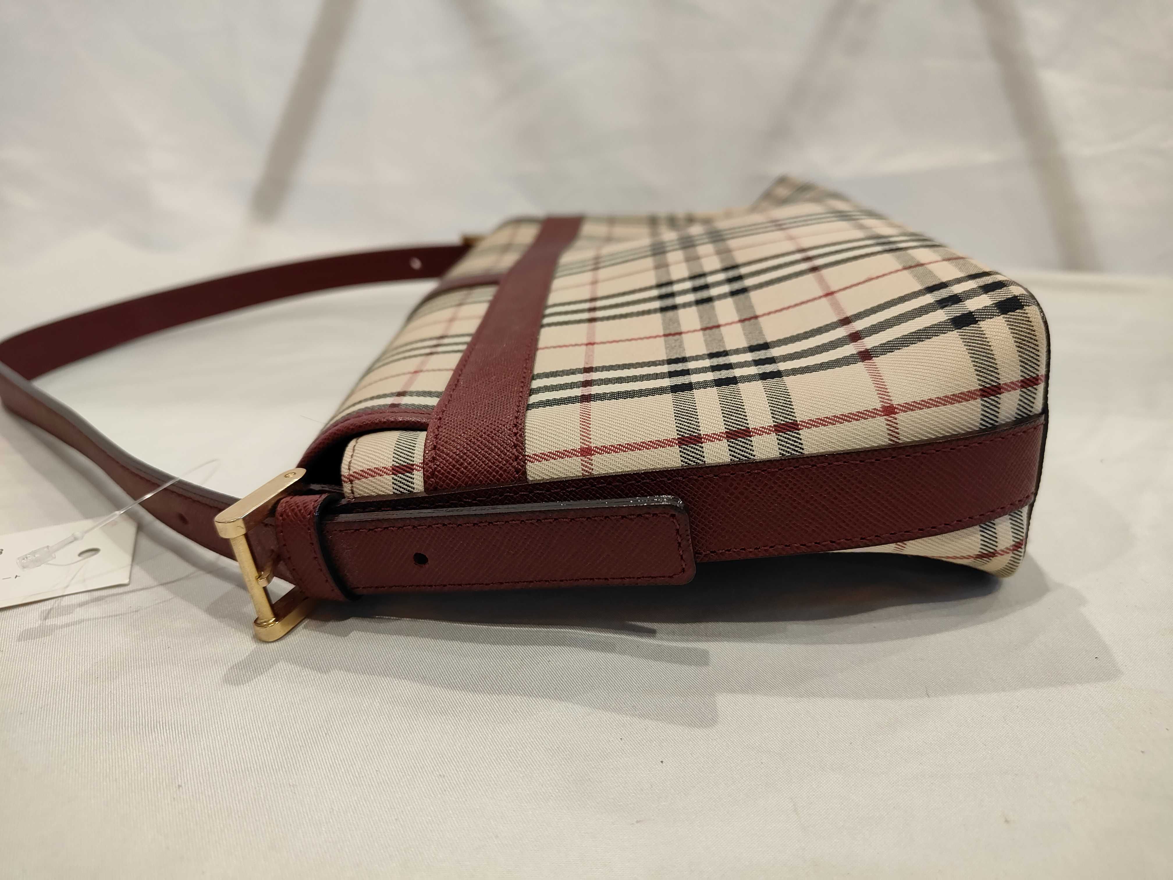 Nova Check Leather Tote Shoulder Bag — view 5