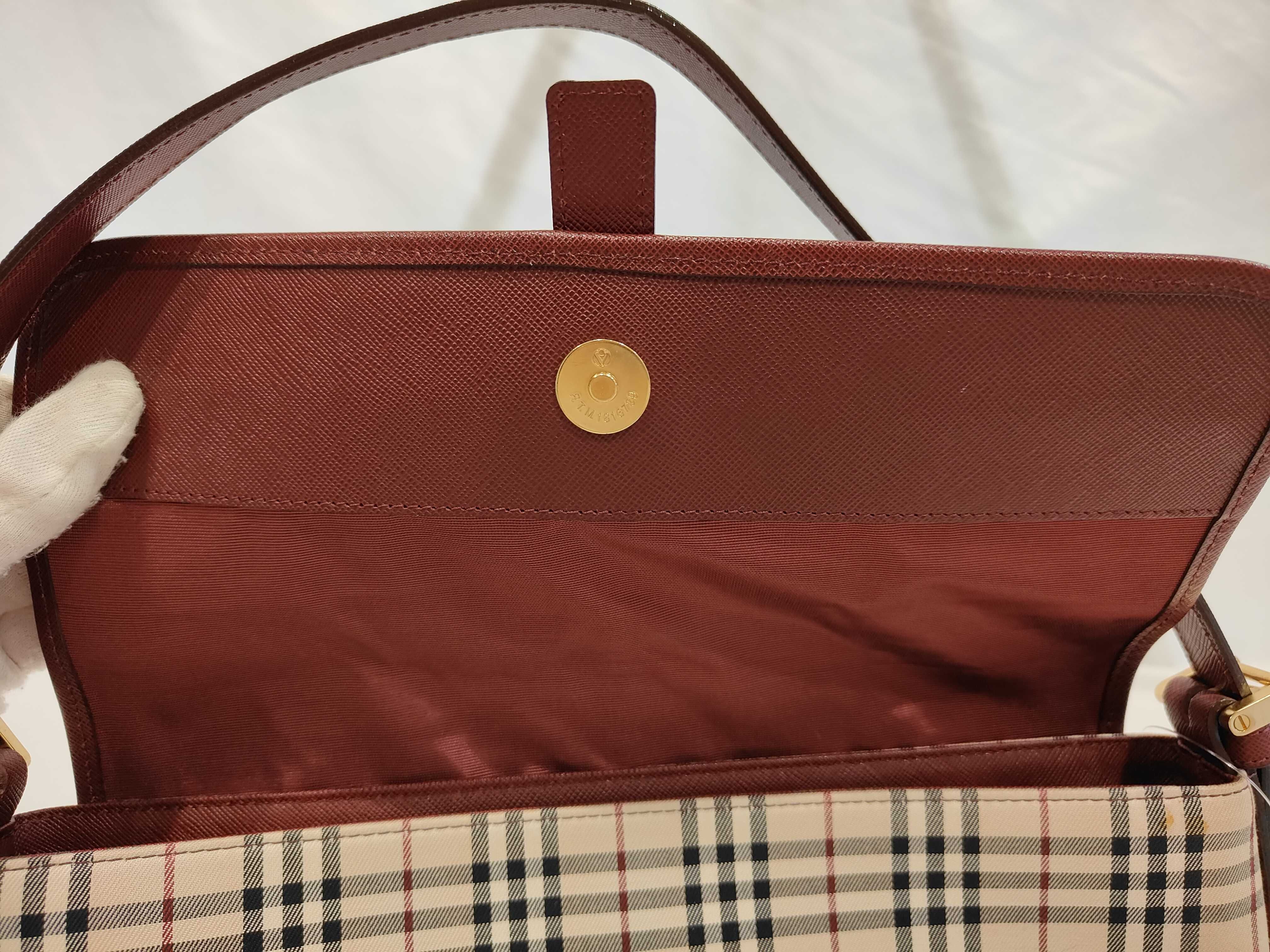 Nova Check Leather Tote Shoulder Bag — view 10