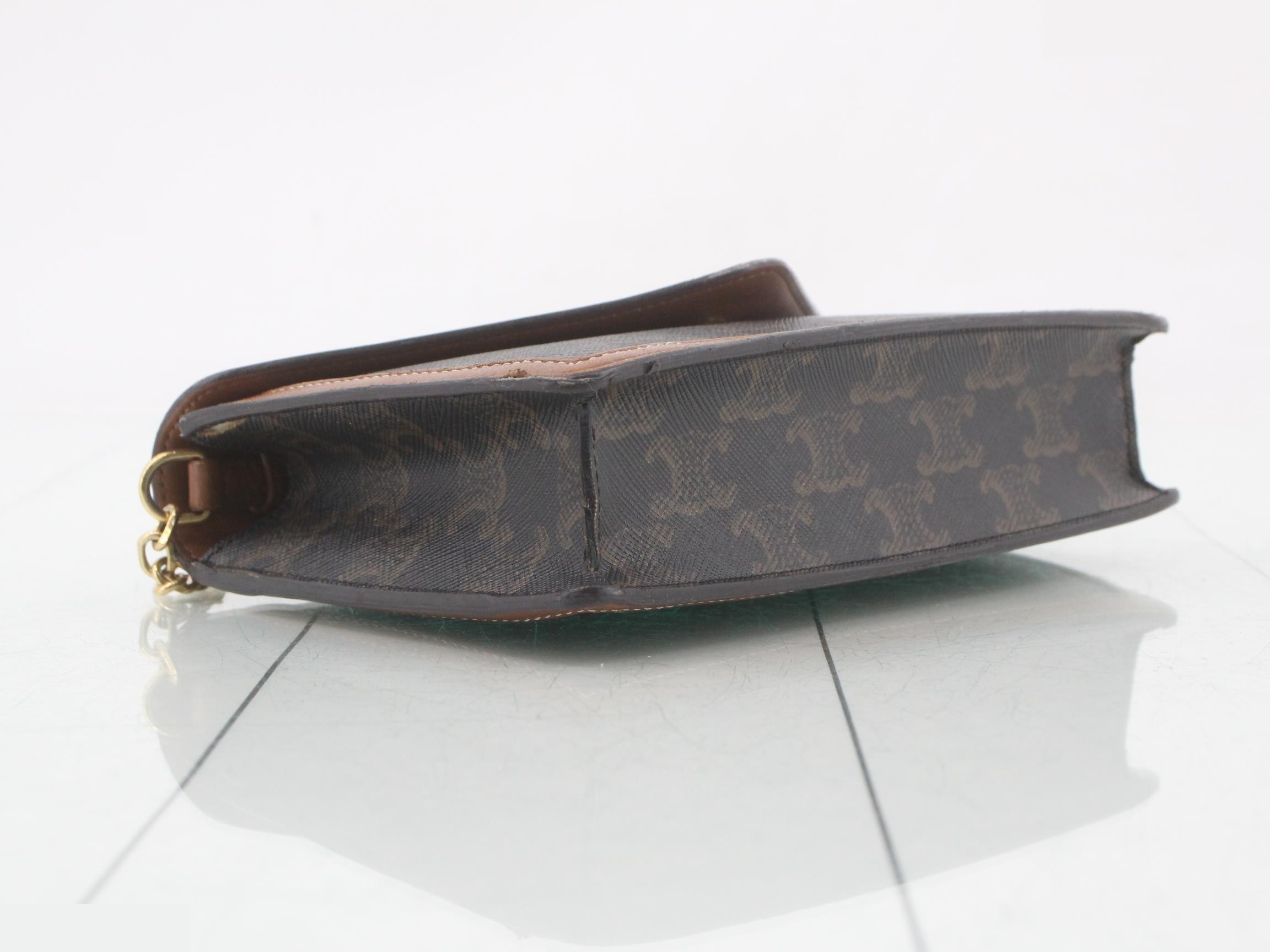 Triomphe Margo PVC/Leather Chain Wallet — view 5