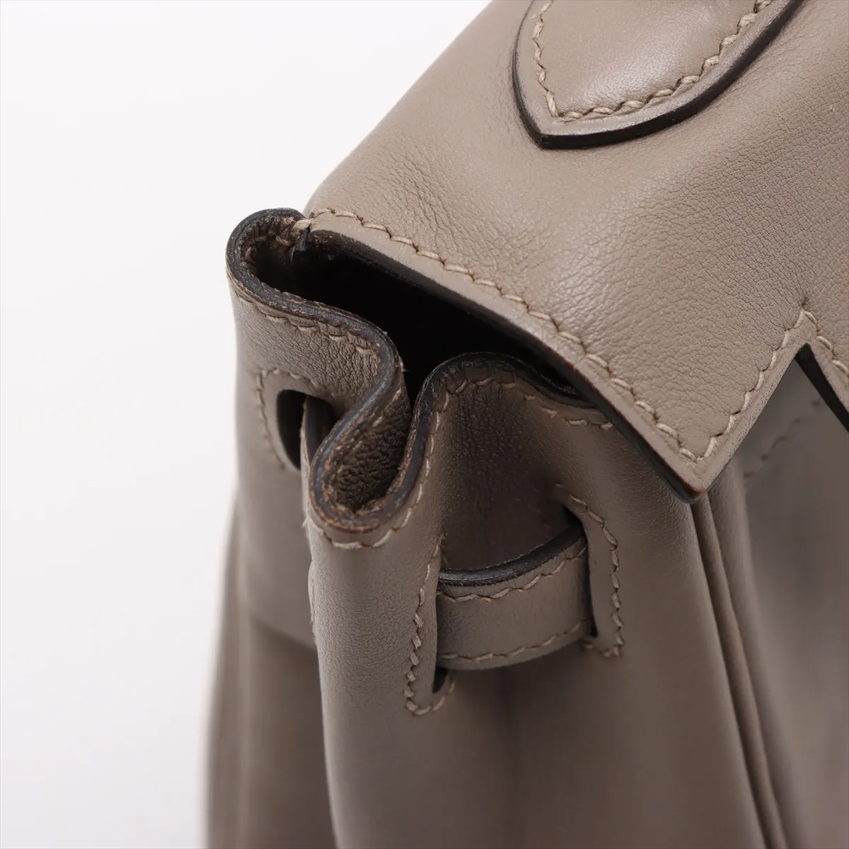 [Individually packaged] Hermes Kelly 25 Letournée, Veau Swift, Tourterelle Grey, Gold Hardware, C: 2018 — view 11