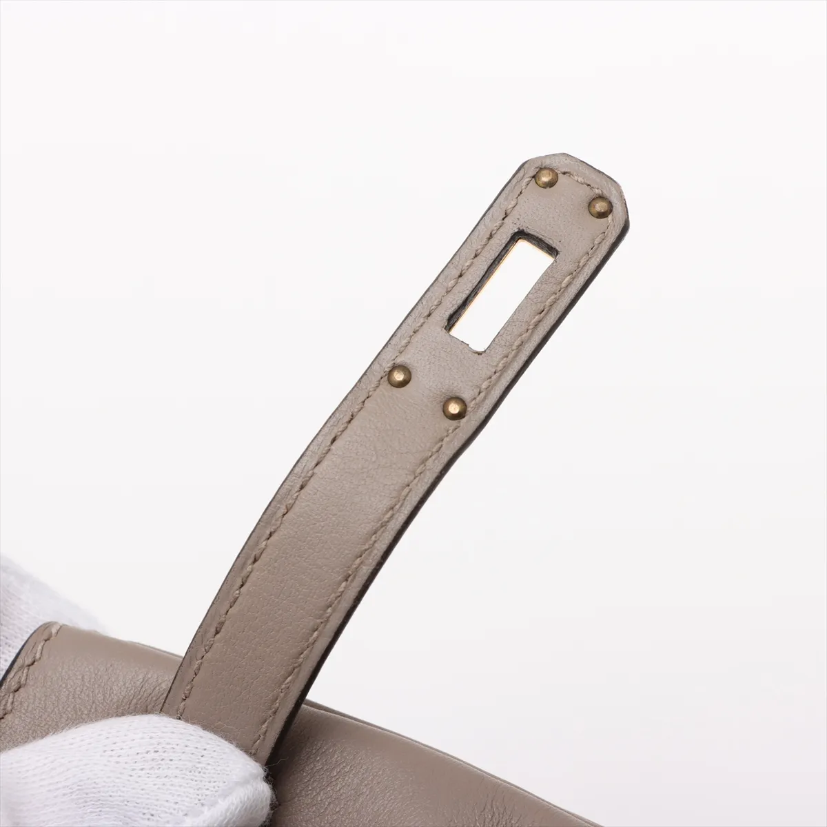 [Individually packaged] Hermes Kelly 25 Letournée, Veau Swift, Tourterelle Grey, Gold Hardware, C: 2018 — view 12