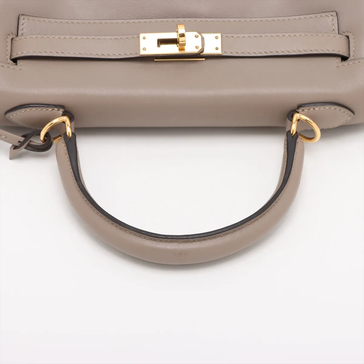 [Individually packaged] Hermes Kelly 25 Letournée, Veau Swift, Tourterelle Grey, Gold Hardware, C: 2018 — view 5