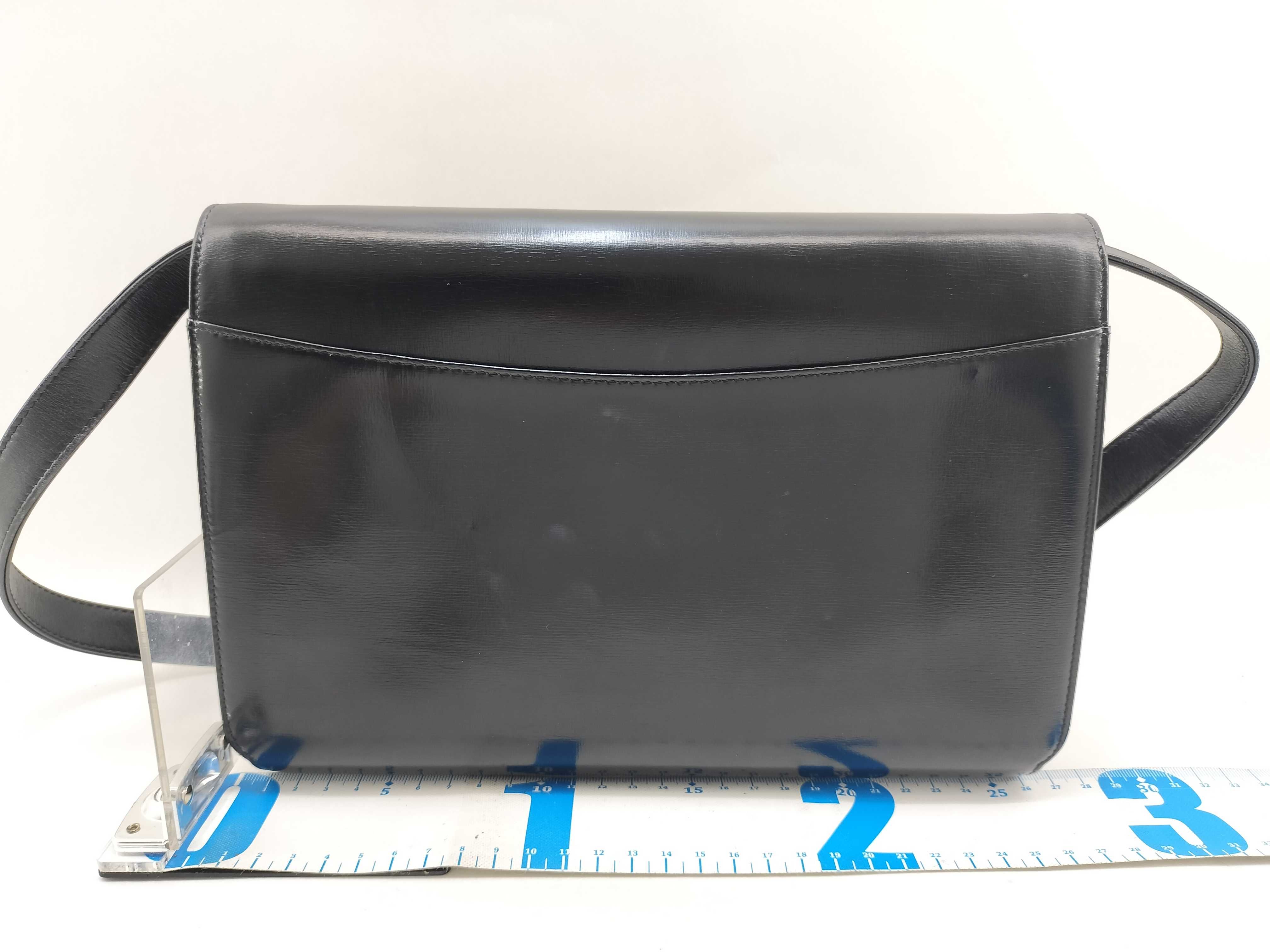 Carriage Hardware Leather Shoulder Bag Clutch Bag — view 2