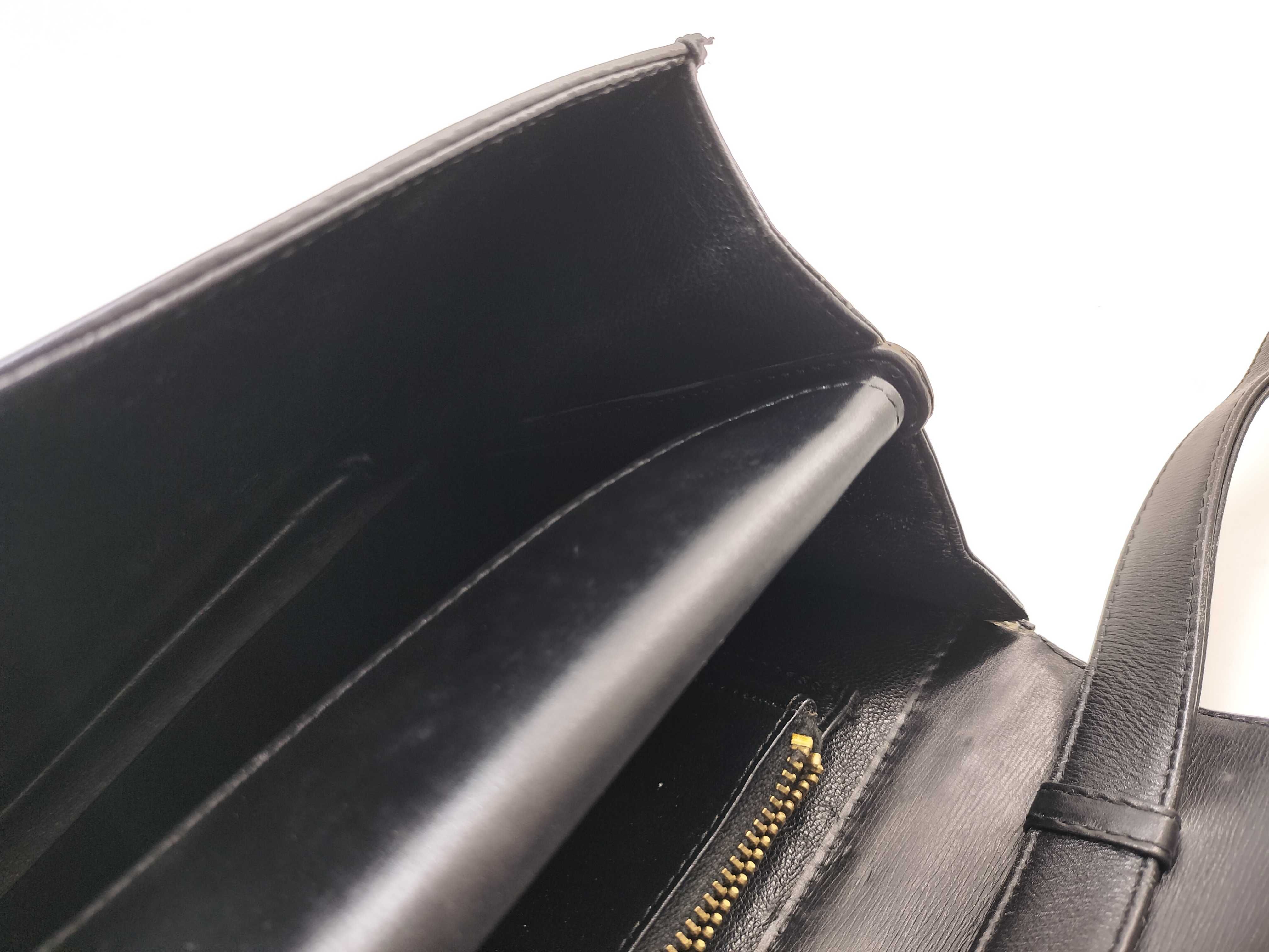 Carriage Hardware Leather Shoulder Bag Clutch Bag — view 15
