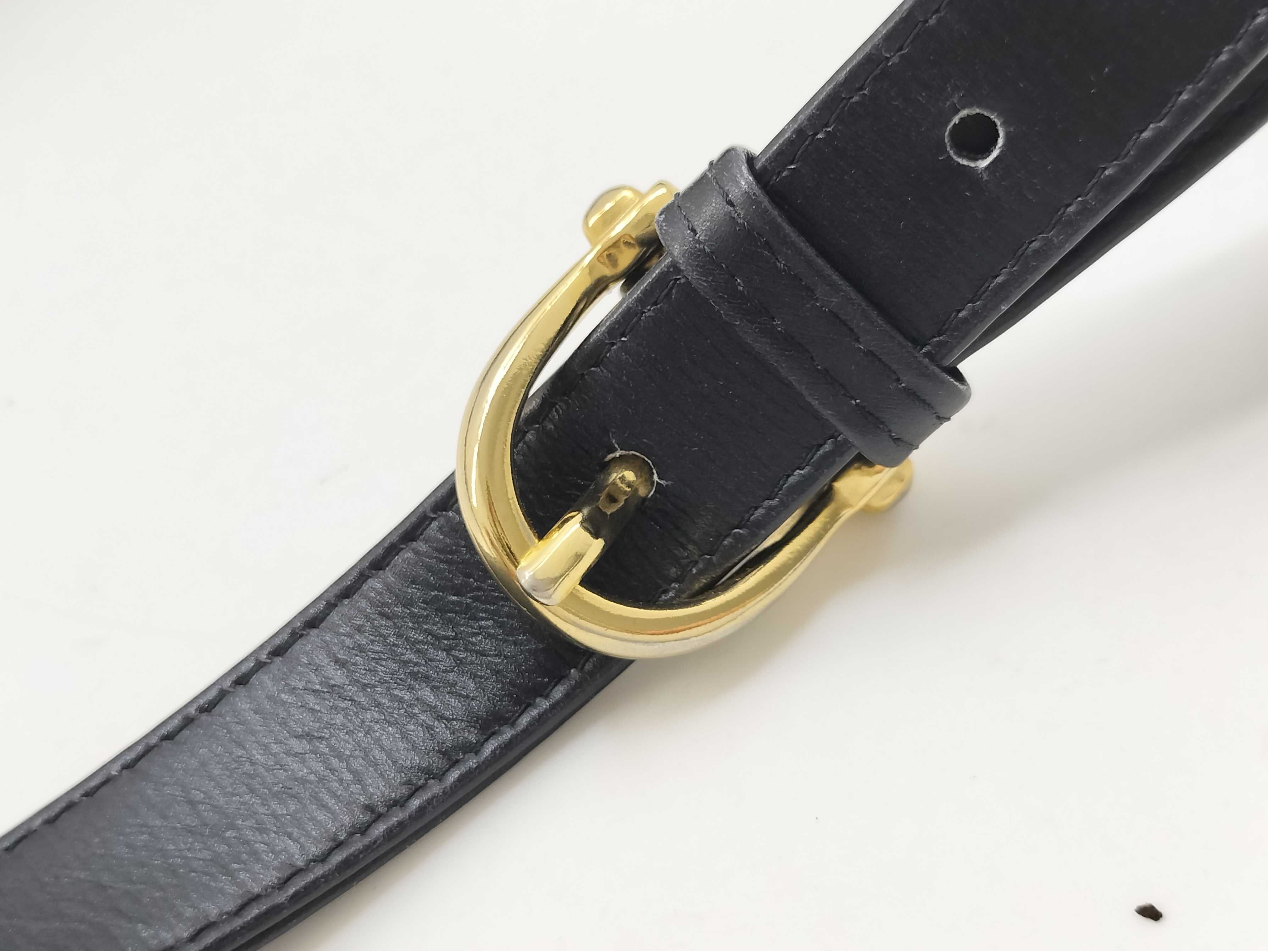 Carriage Hardware Leather Shoulder Bag Clutch Bag — view 6