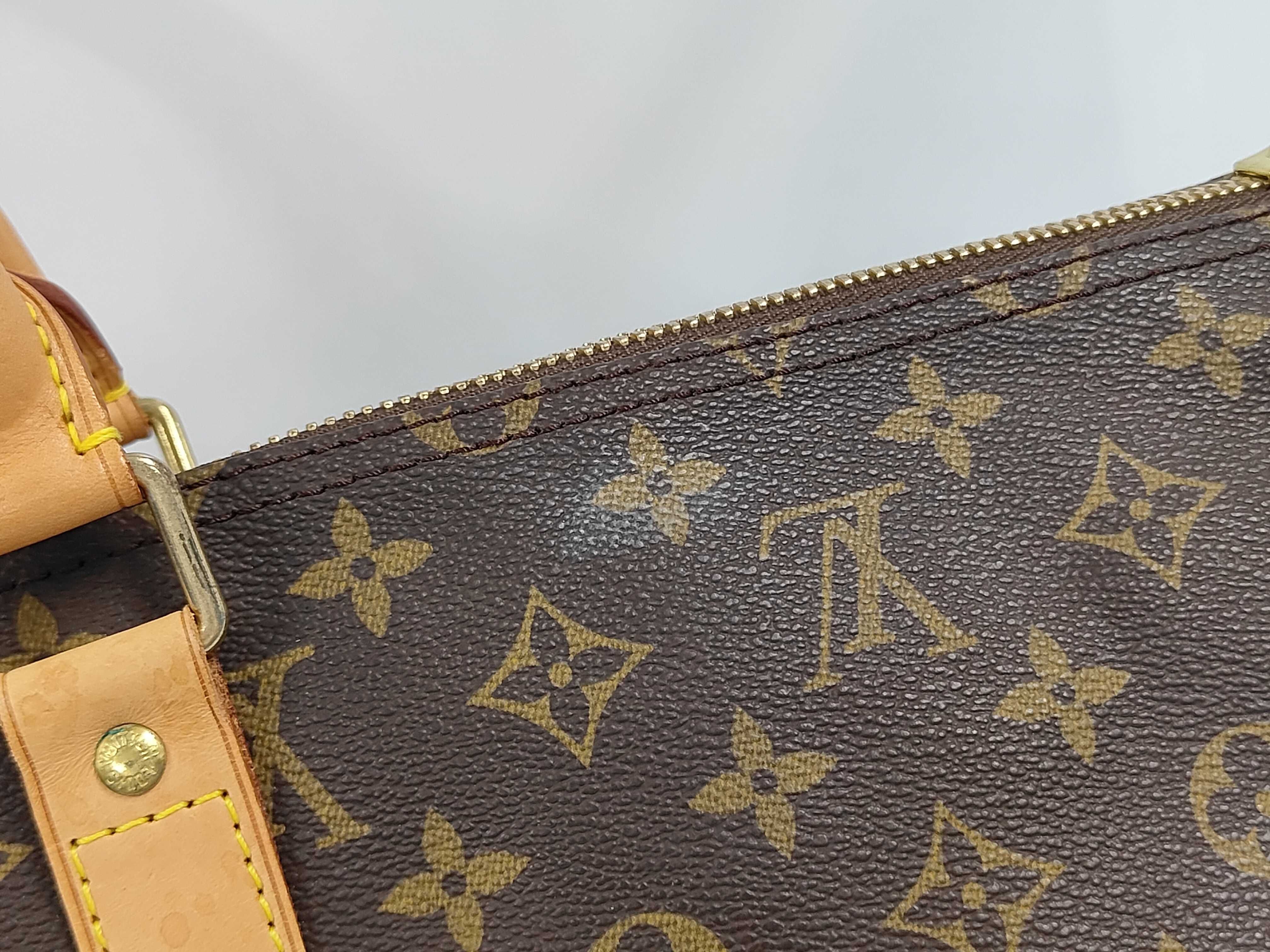 M41414 Monogram Keepall Bandoulière 55 Boston Bag with Name Tag — view 3