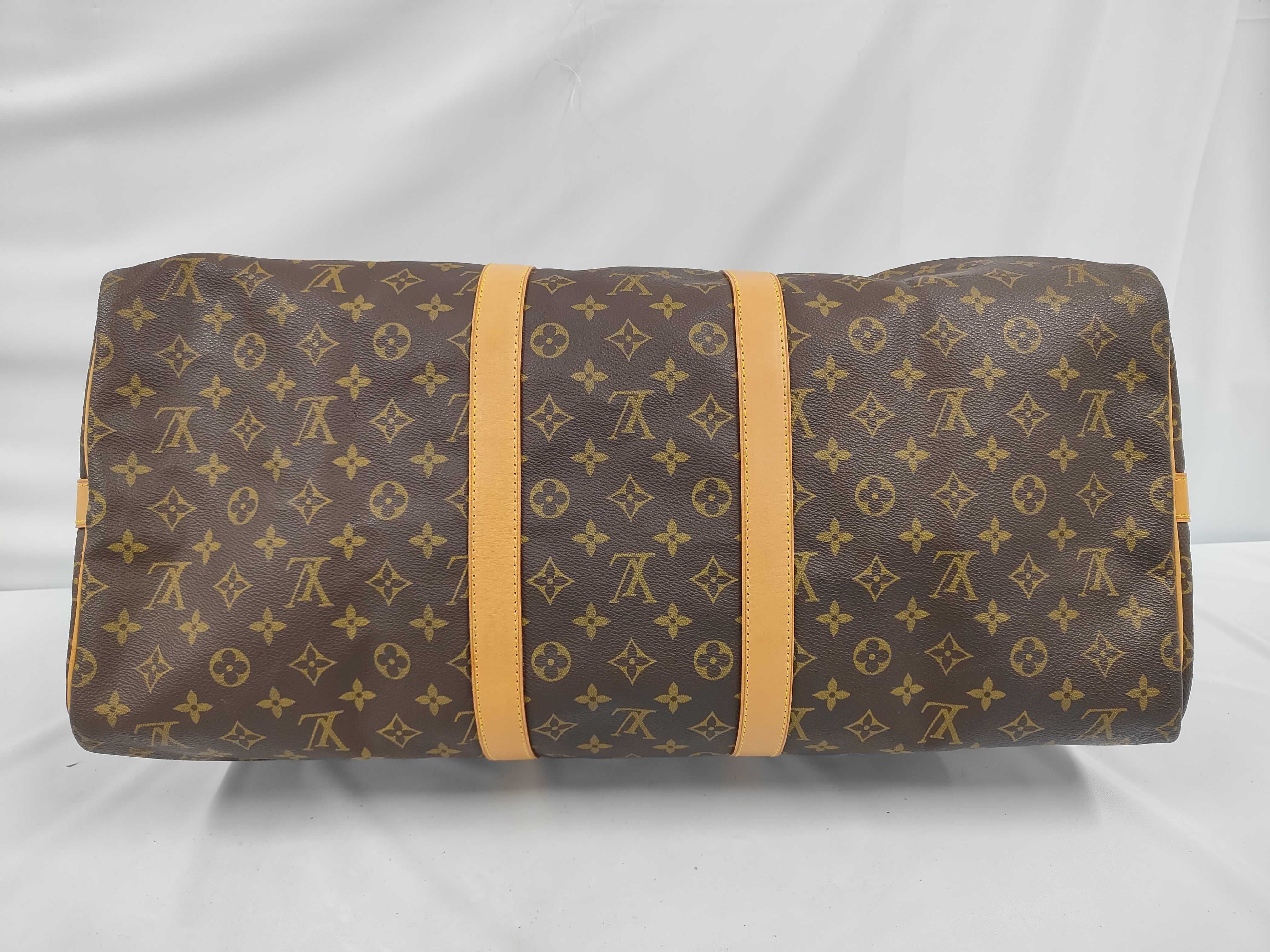 M41414 Monogram Keepall Bandoulière 55 Boston Bag with Name Tag — view 4