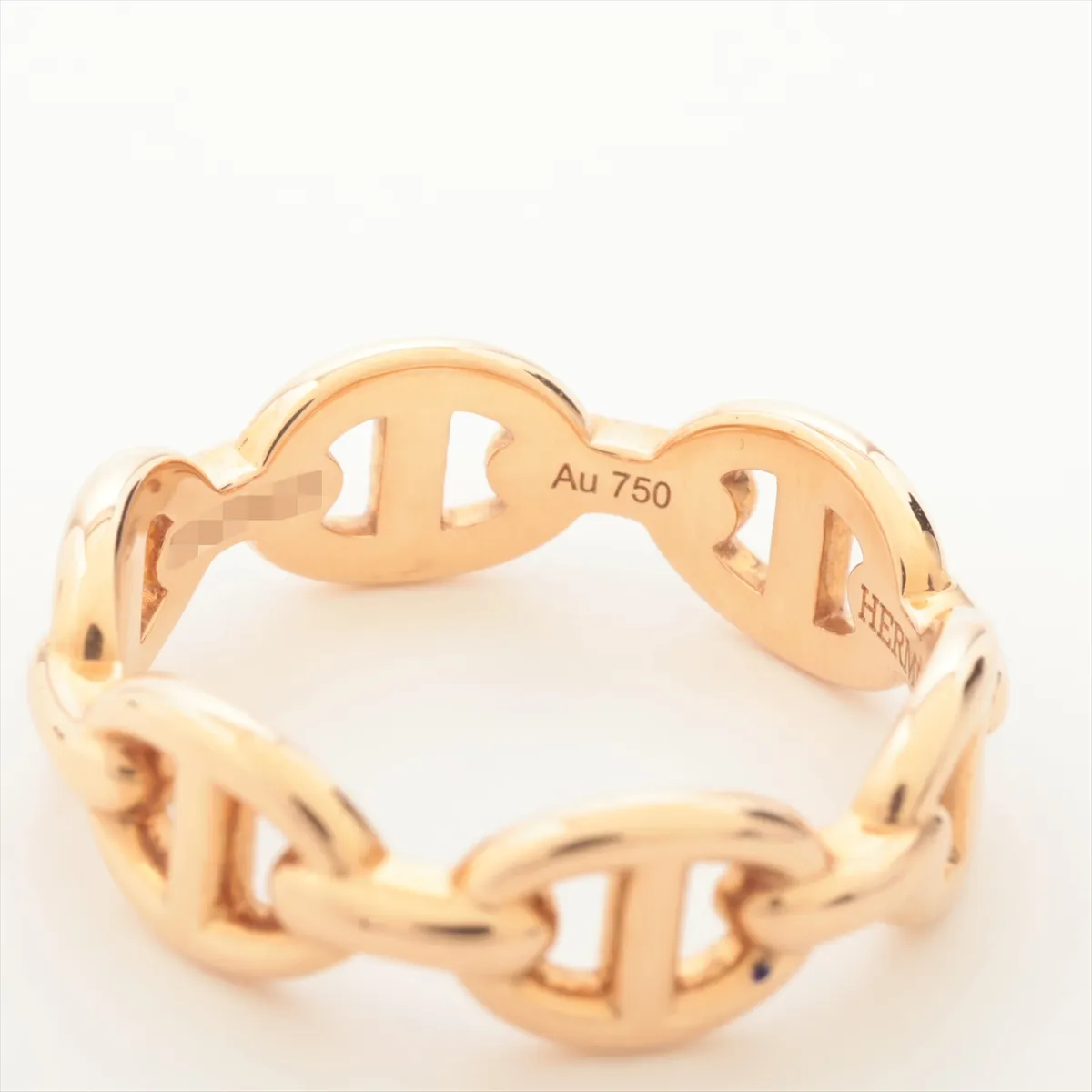 Chaine d'Ancre Enchainée Ring, 750 (PG), 3.6g, Size 49, 25W056966, dents. — view 3