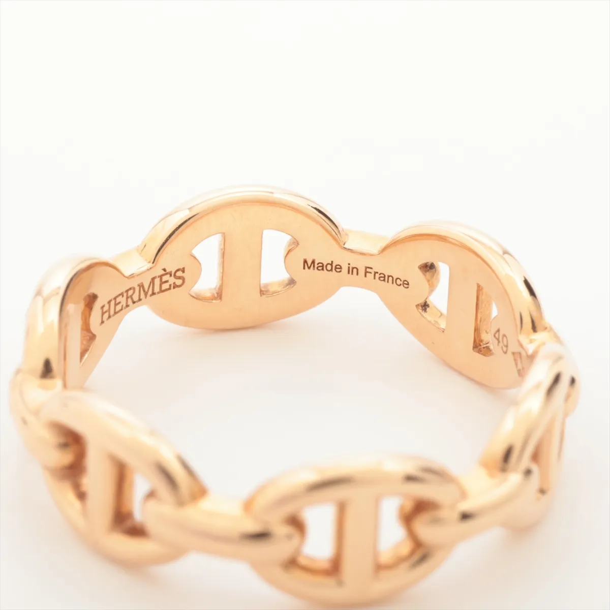 Chaine d'Ancre Enchainée Ring, 750 (PG), 3.6g, Size 49, 25W056966, dents. — view 4