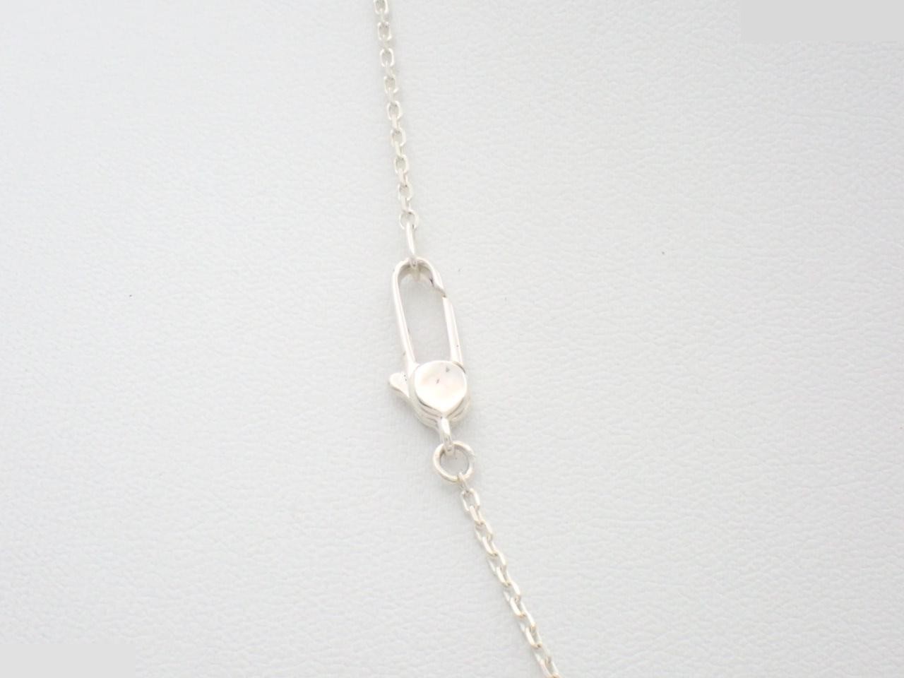 Butterfly heart necklace, chain approximately 48cm, 925 sterling silver, 6.8g — view 2