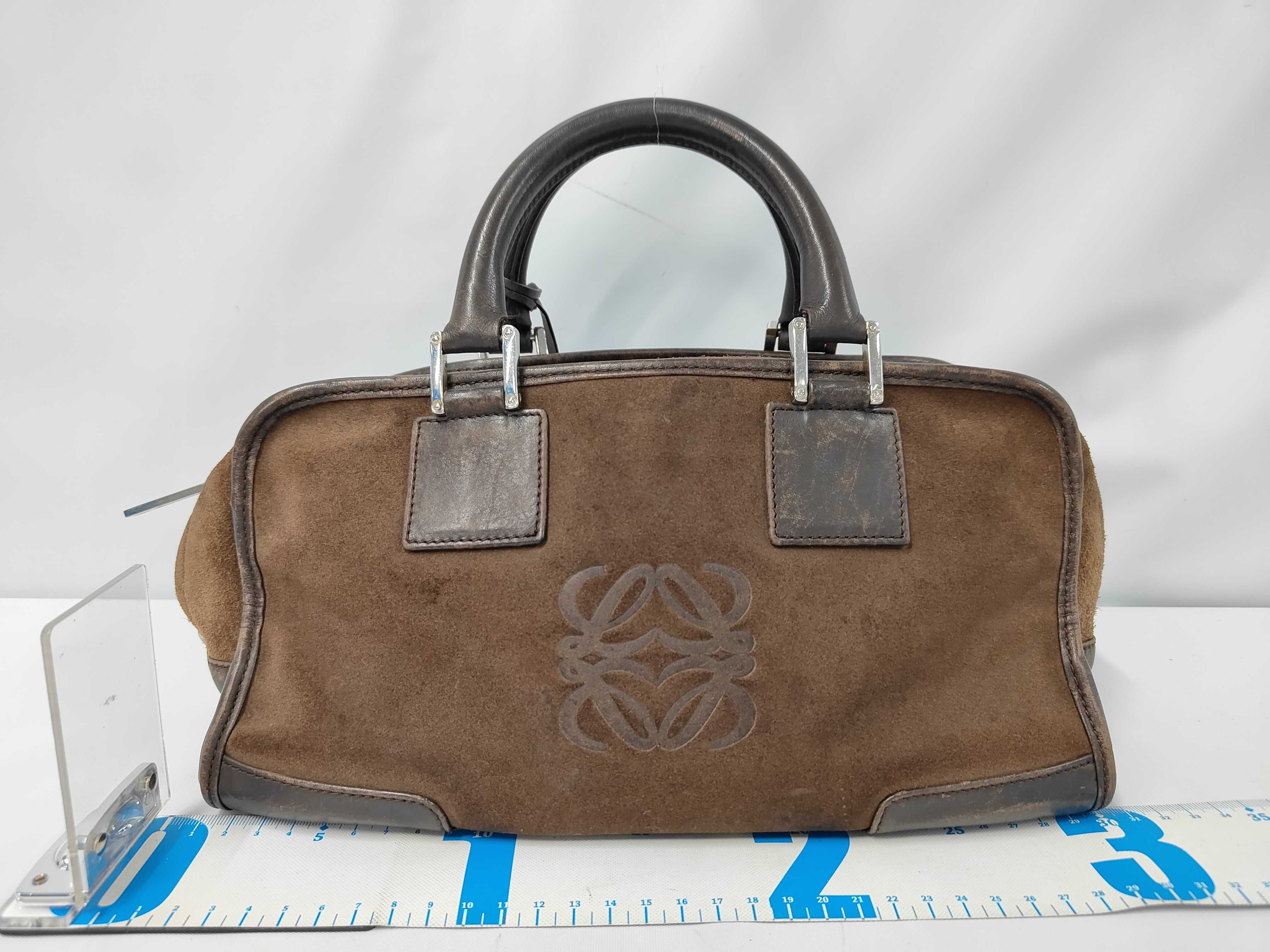 Amazona Suede Anagram Handbag — view 2