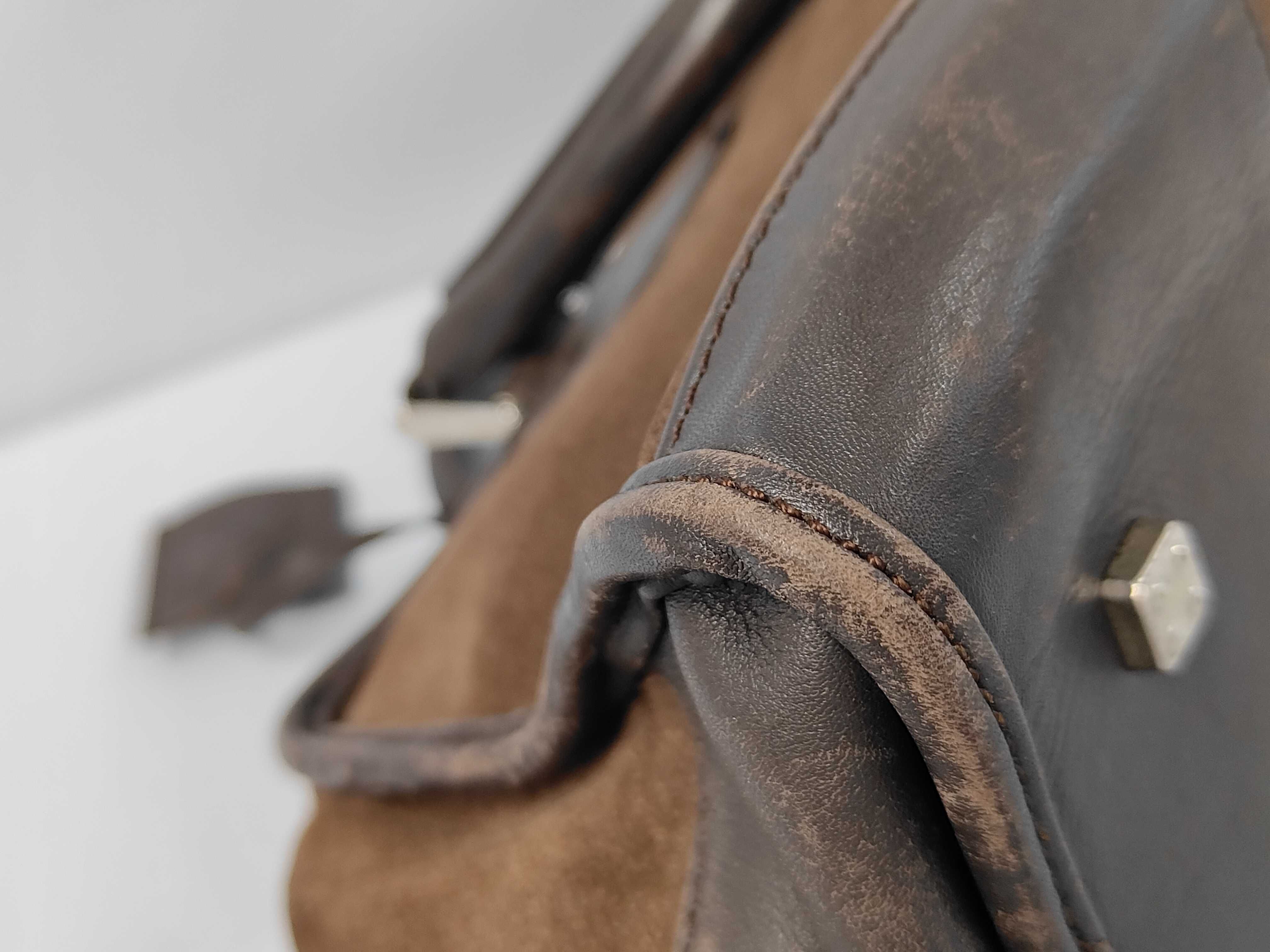 Amazona Suede Anagram Handbag — view 4