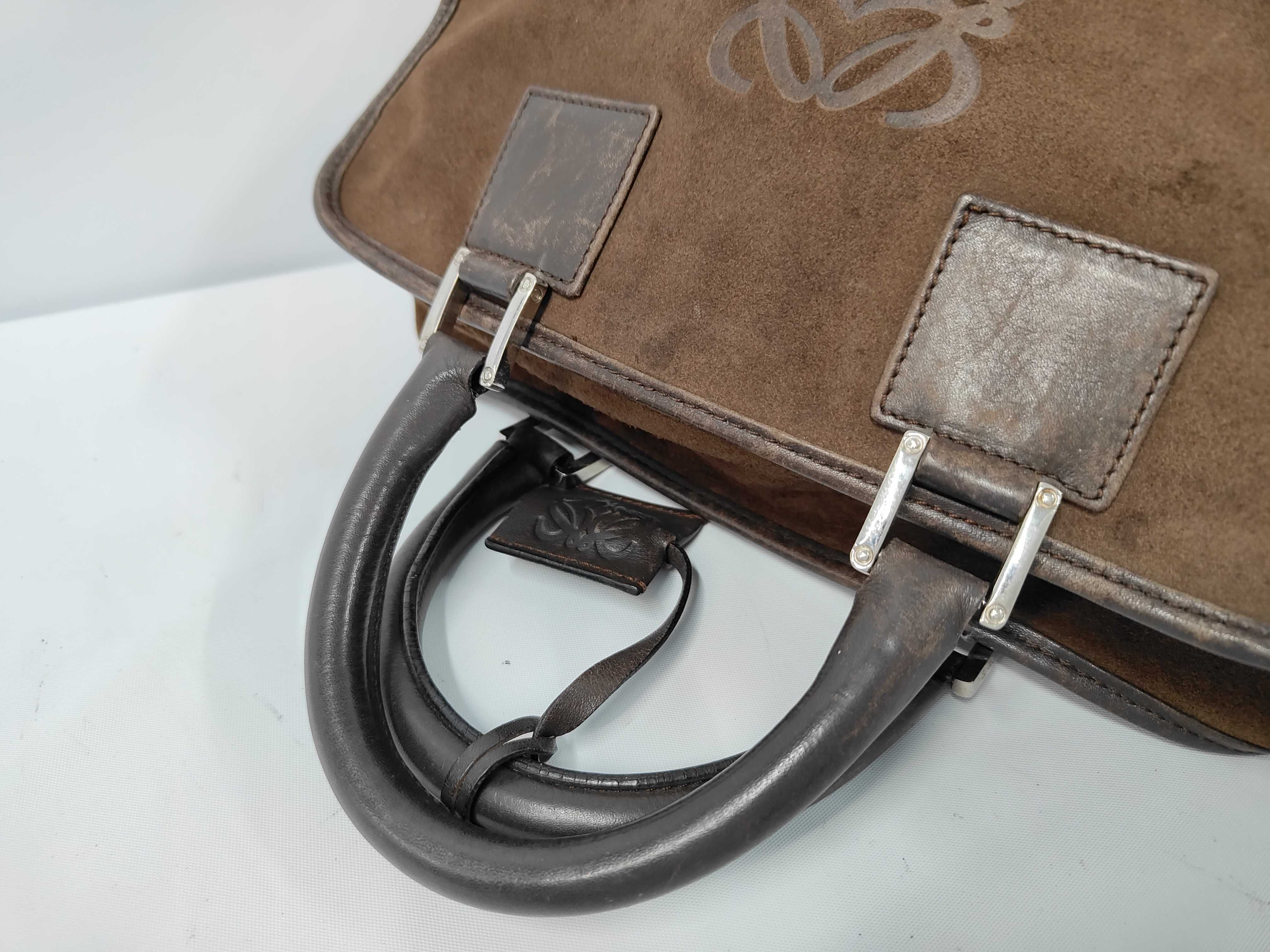 Amazona Suede Anagram Handbag — view 5