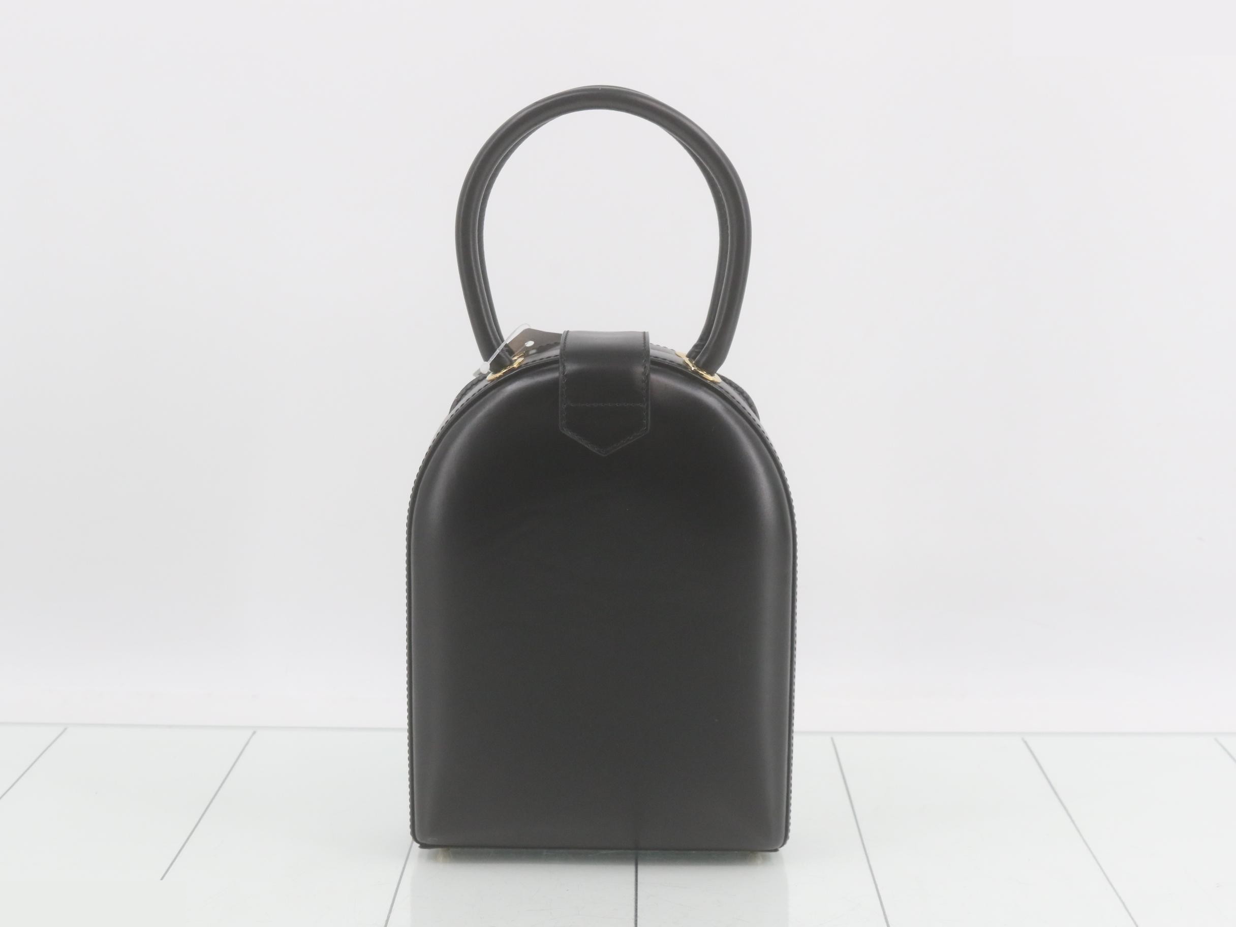 Anagram Box Calf Black Handbag — view 2