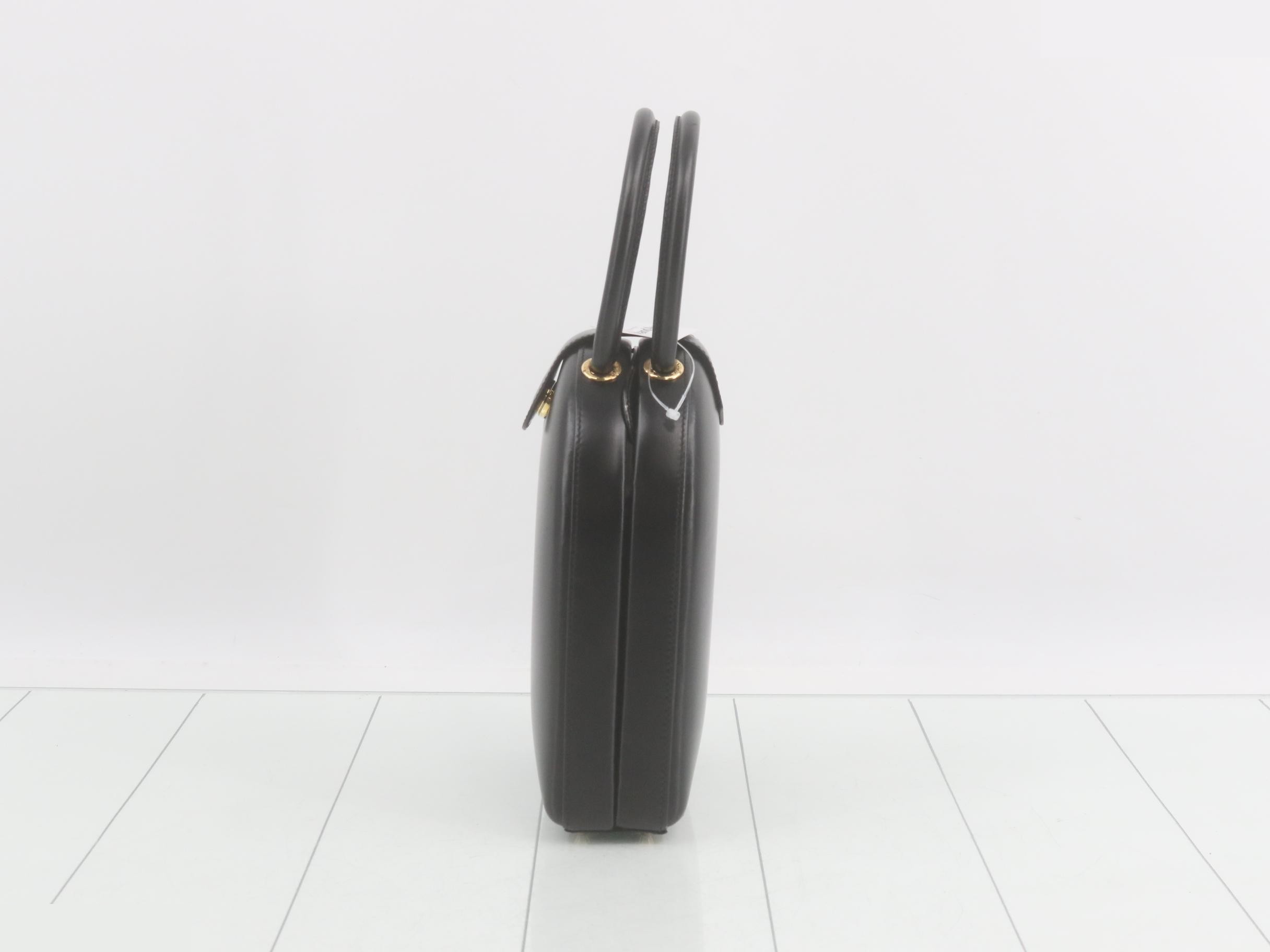 Anagram Box Calf Black Handbag — view 3