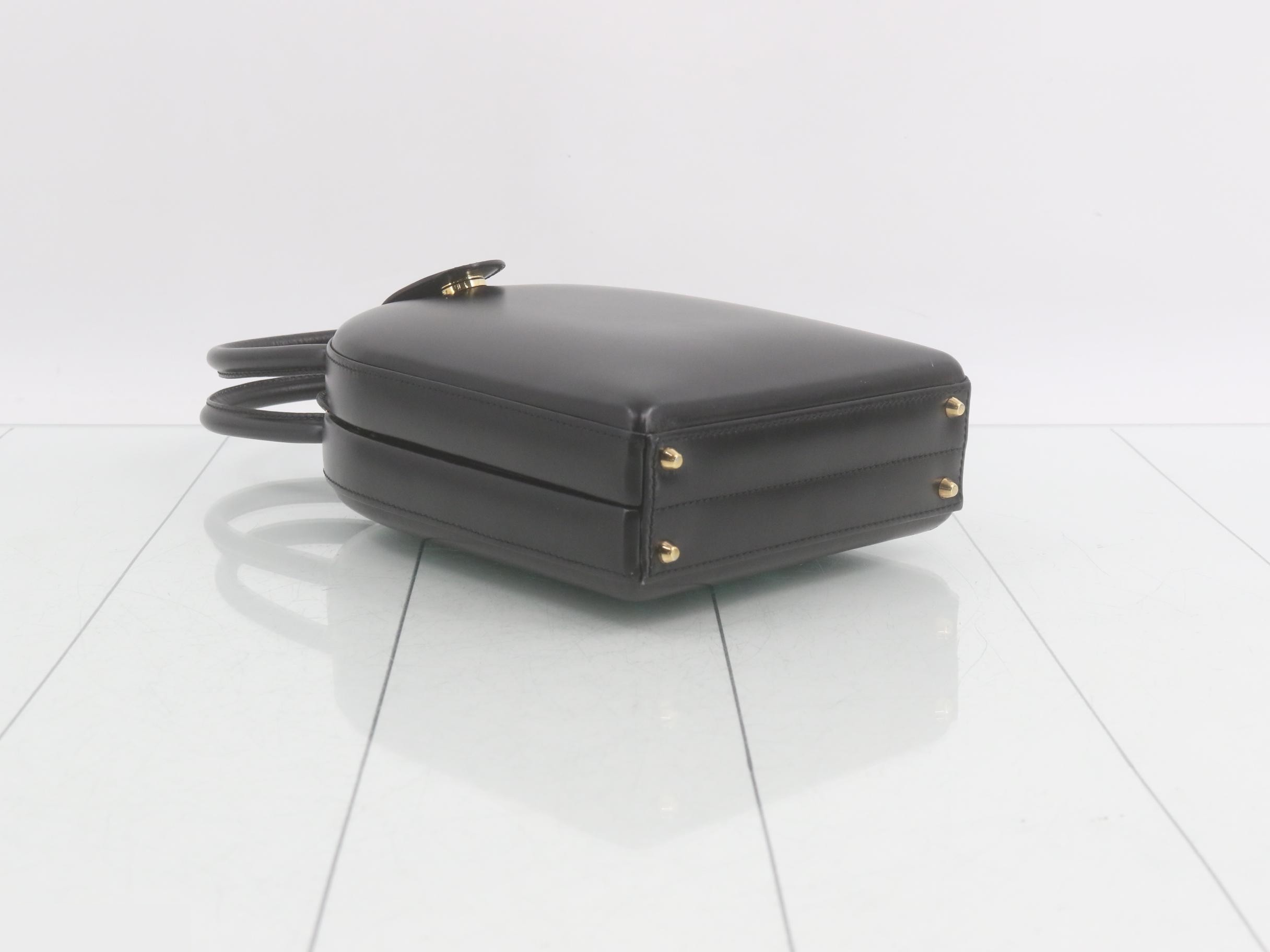 Anagram Box Calf Black Handbag — view 5