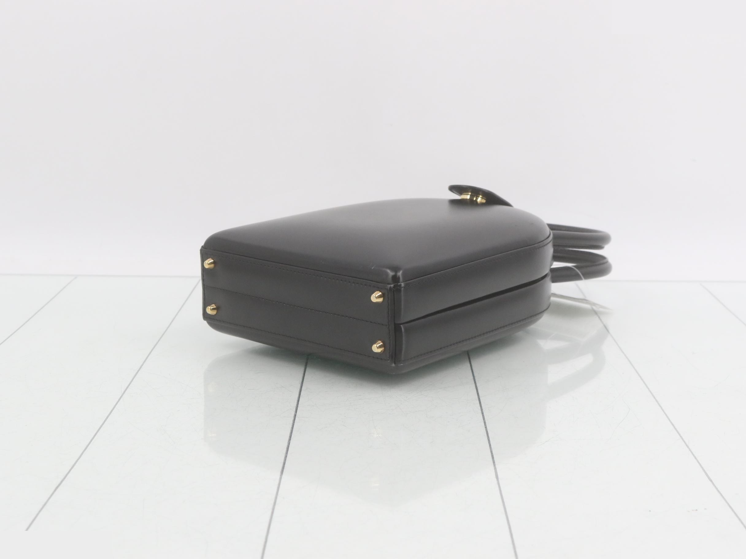 Anagram Box Calf Black Handbag — view 6