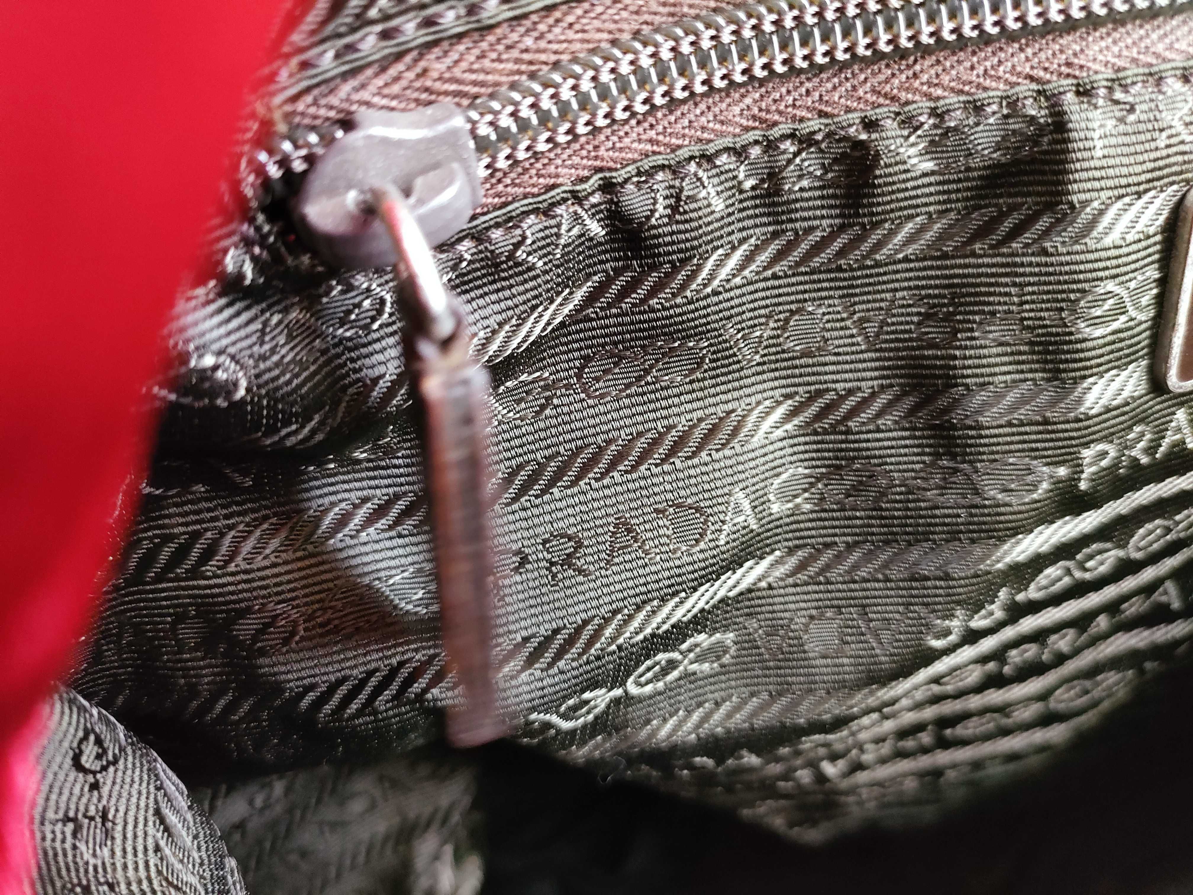 Nylon Backpack, Red — view 13