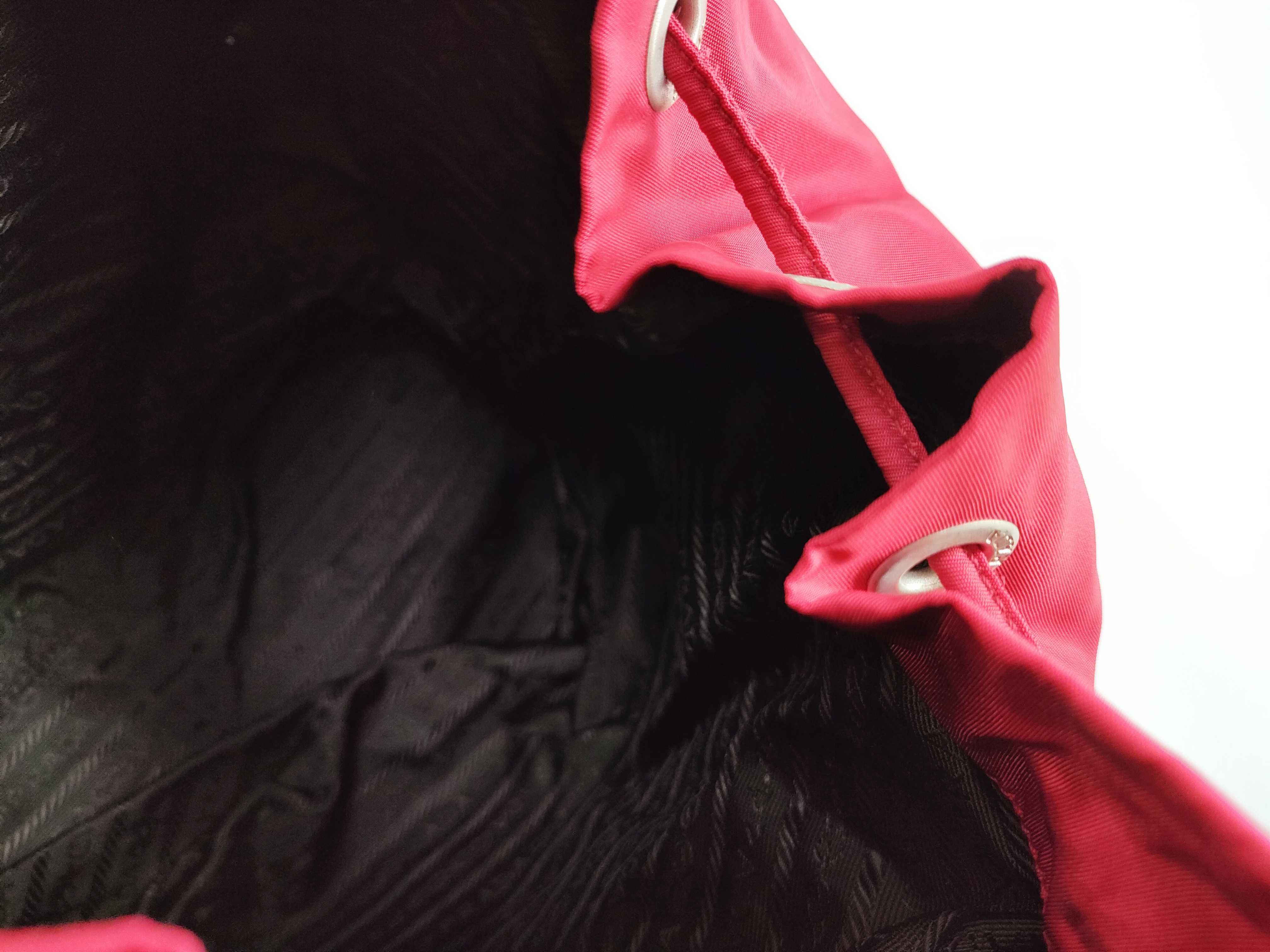 Nylon Backpack, Red — view 10