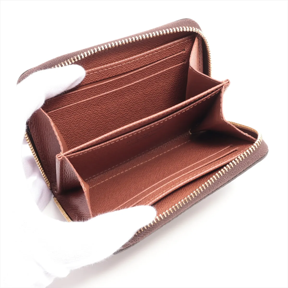 Monogram Zippy Coin Purse M60067 Brown Coin Purse RFID Reactive — view 3