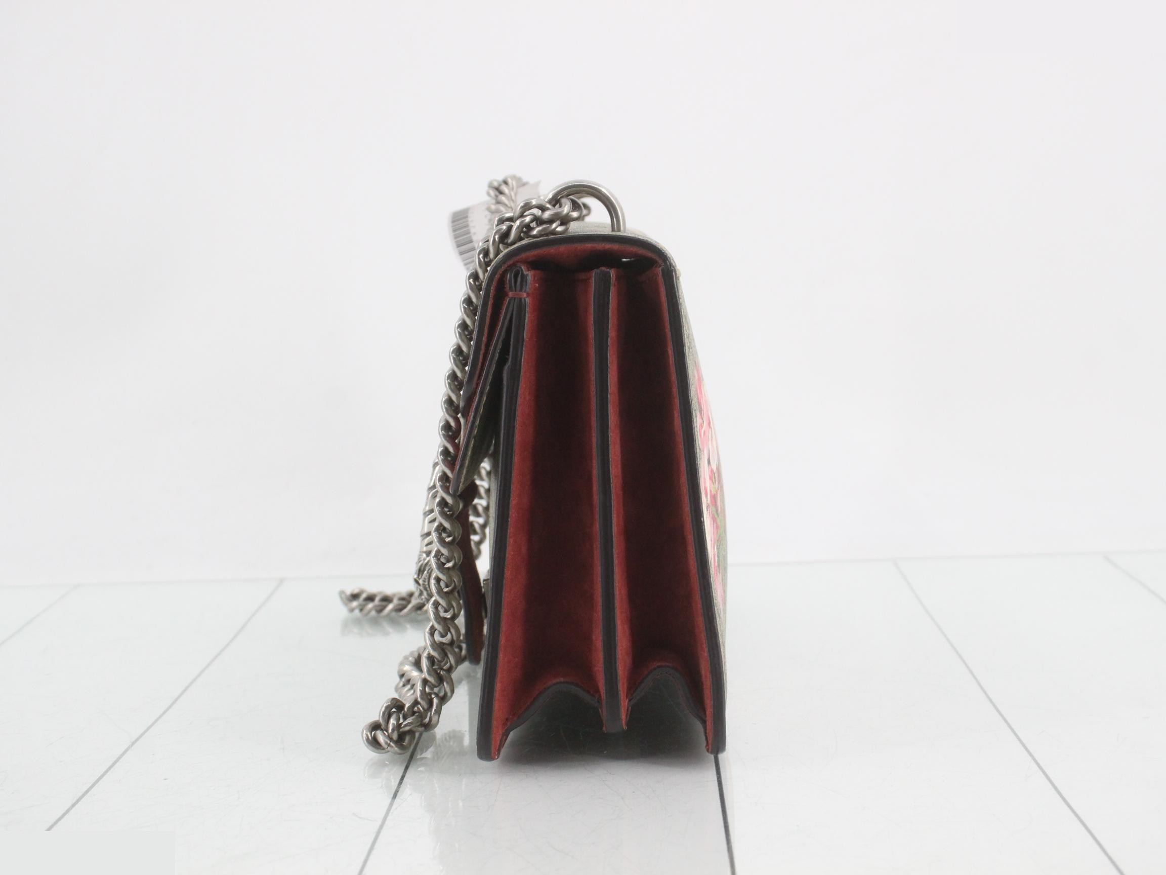 Dionysus Blooms GG Supreme Chain Shoulder Bag — view 3