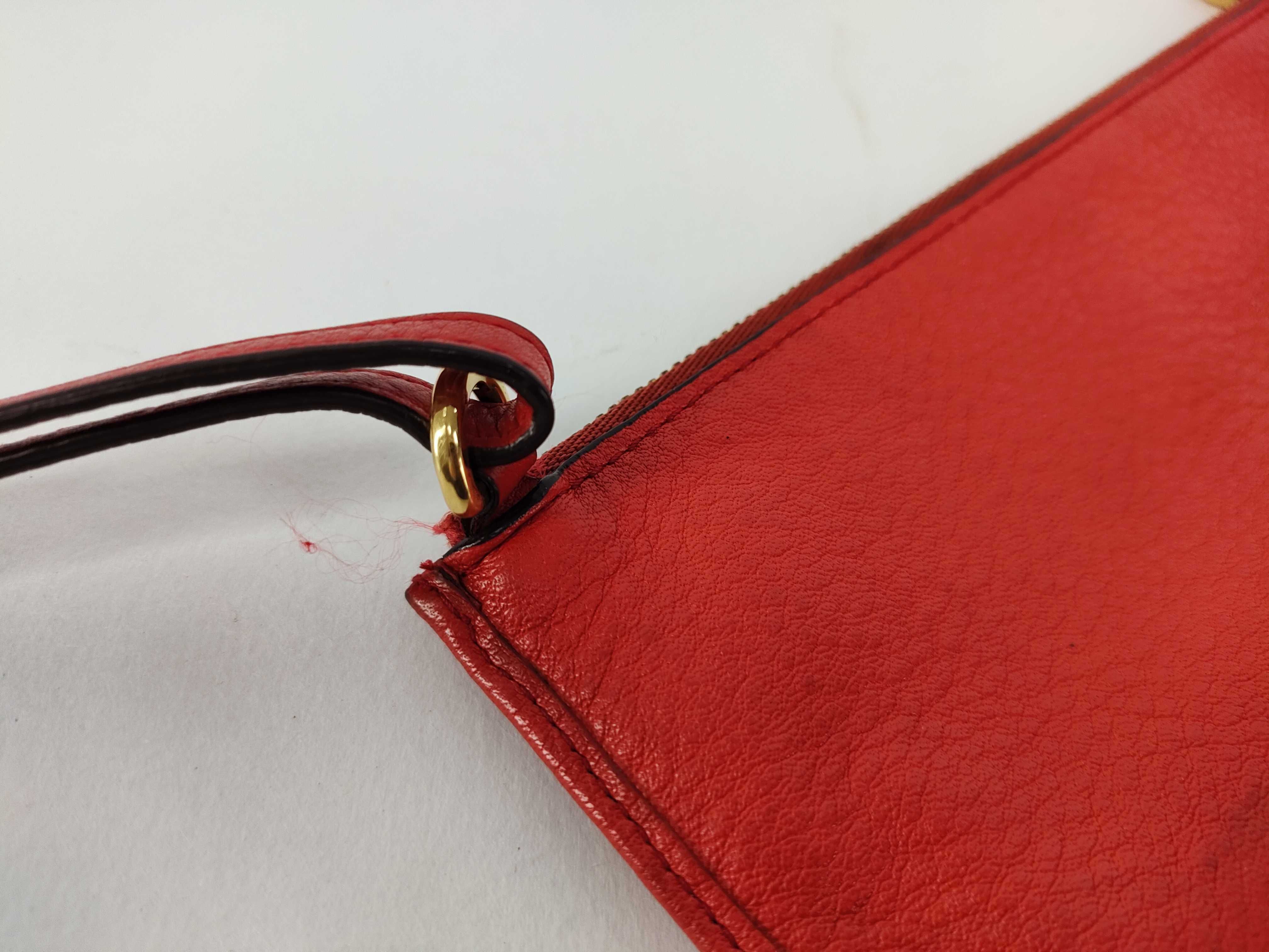 clutch bag, red pouch — view 4