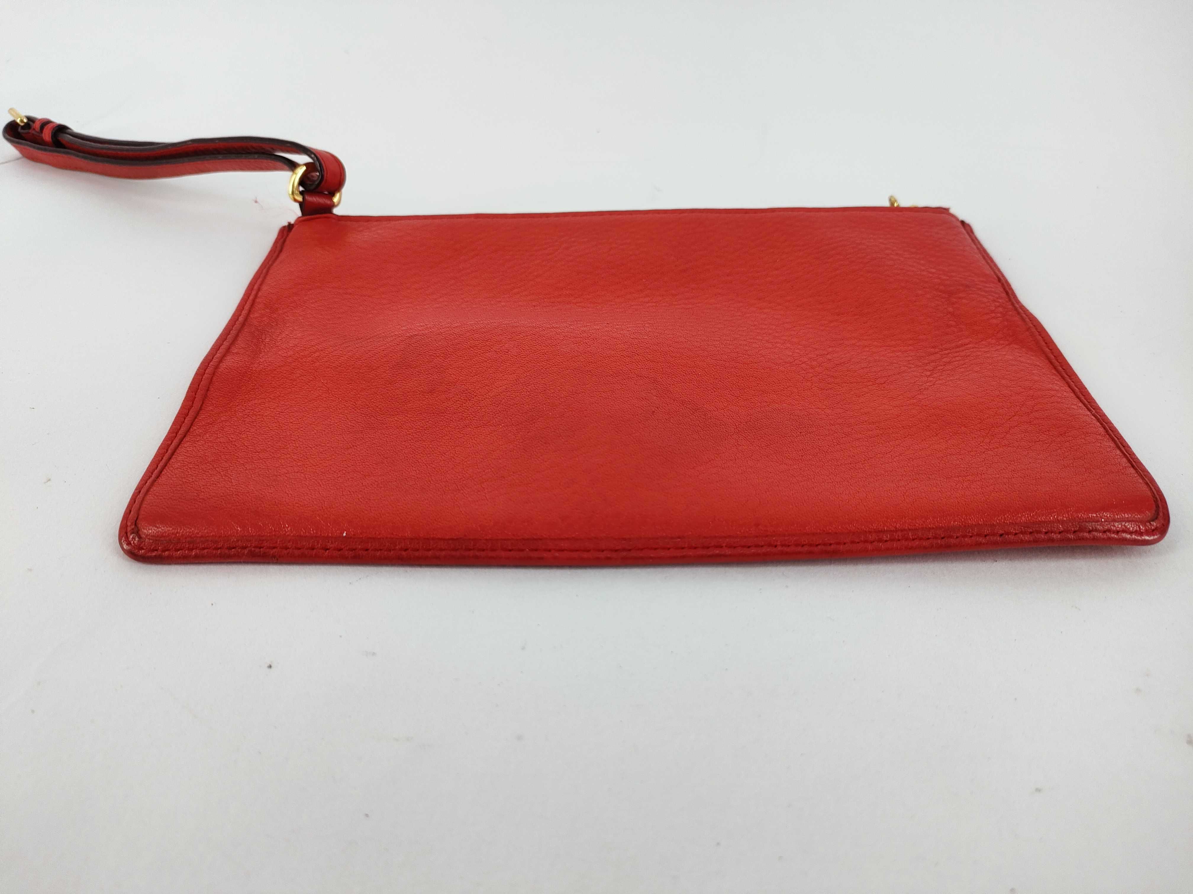clutch bag, red pouch — view 7